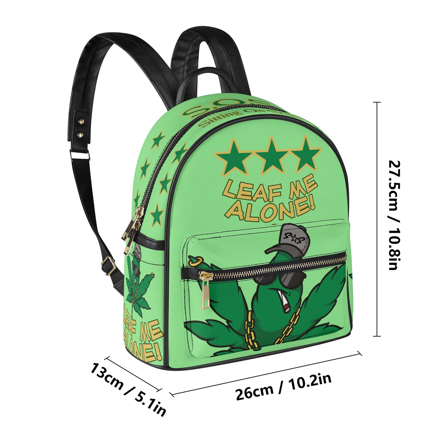 Leaf Me Alone 3.0  S.O.S 420 Mint Green Edition Backpack