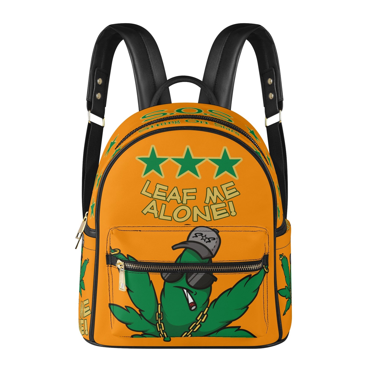 Leaf Me Alone 3.0 S.O.S 420 Orange Edition Backpack