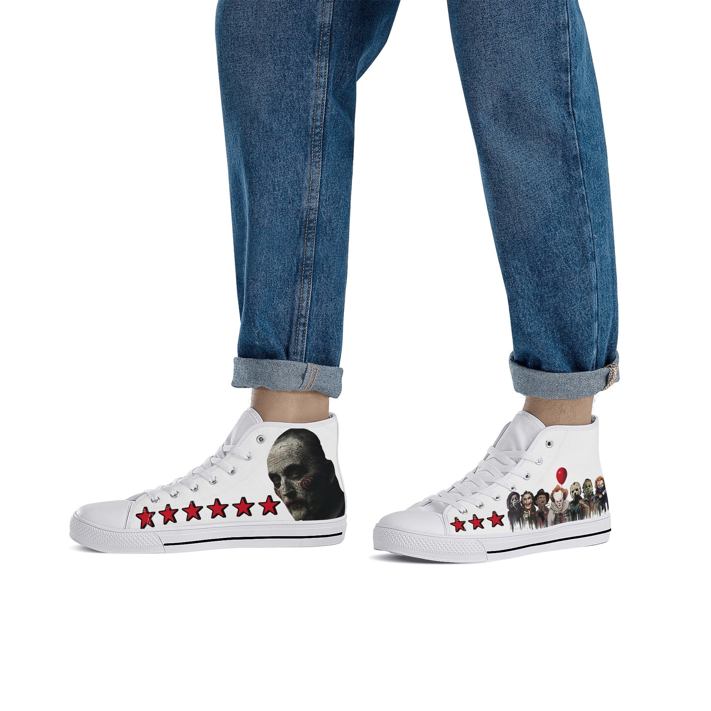 Un-Tamed S.O.S Edition Mens White Lightweight High Top Star Kicks