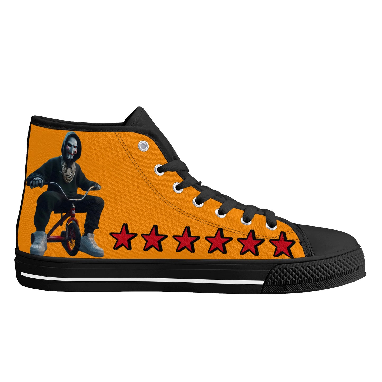 Un-Tamed S.O.S Edition Mens Orange Lightweight High Top Star Kicks