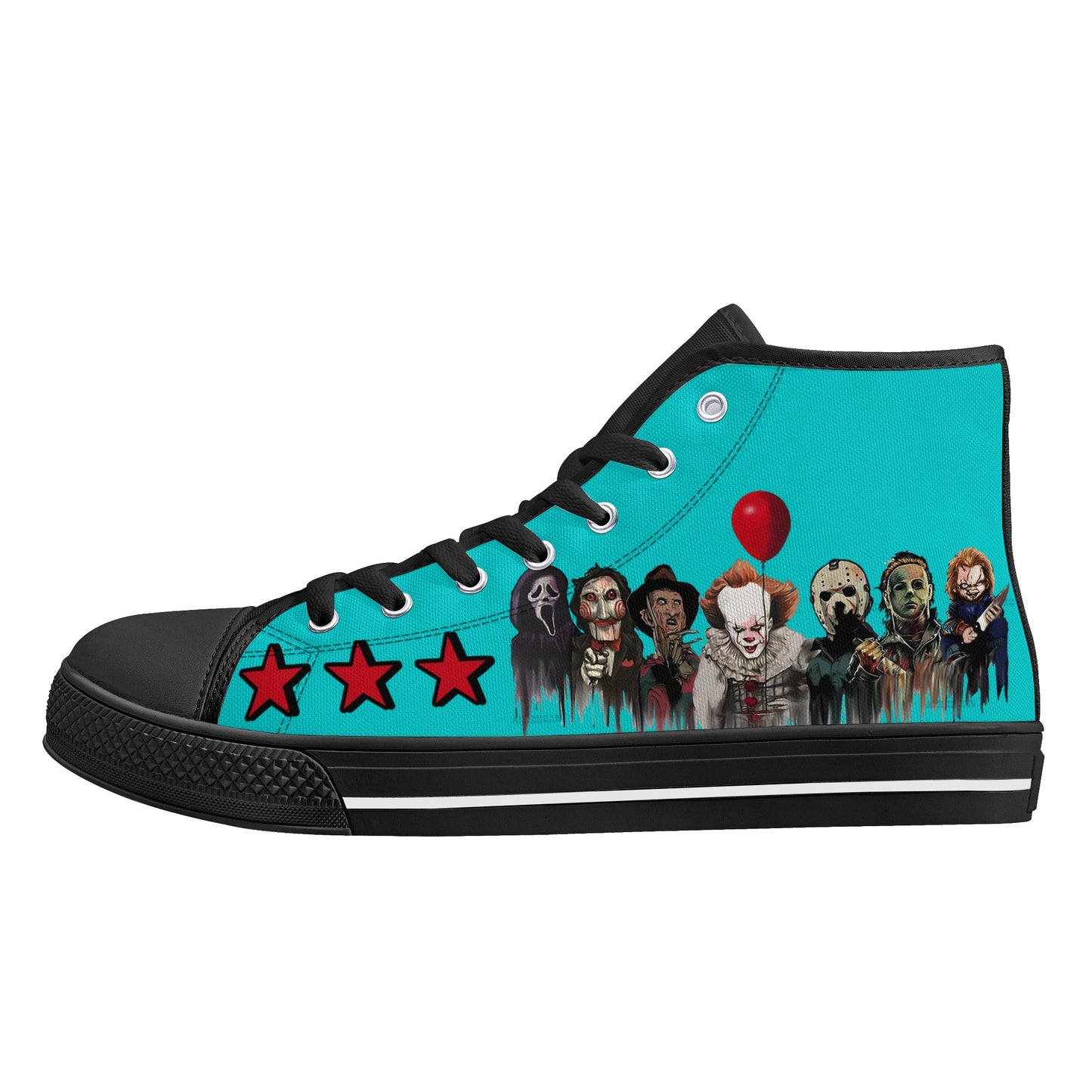 Un-Tamed S.O.S Edition Mens Turquoise Lightweight High Top Star Kicks