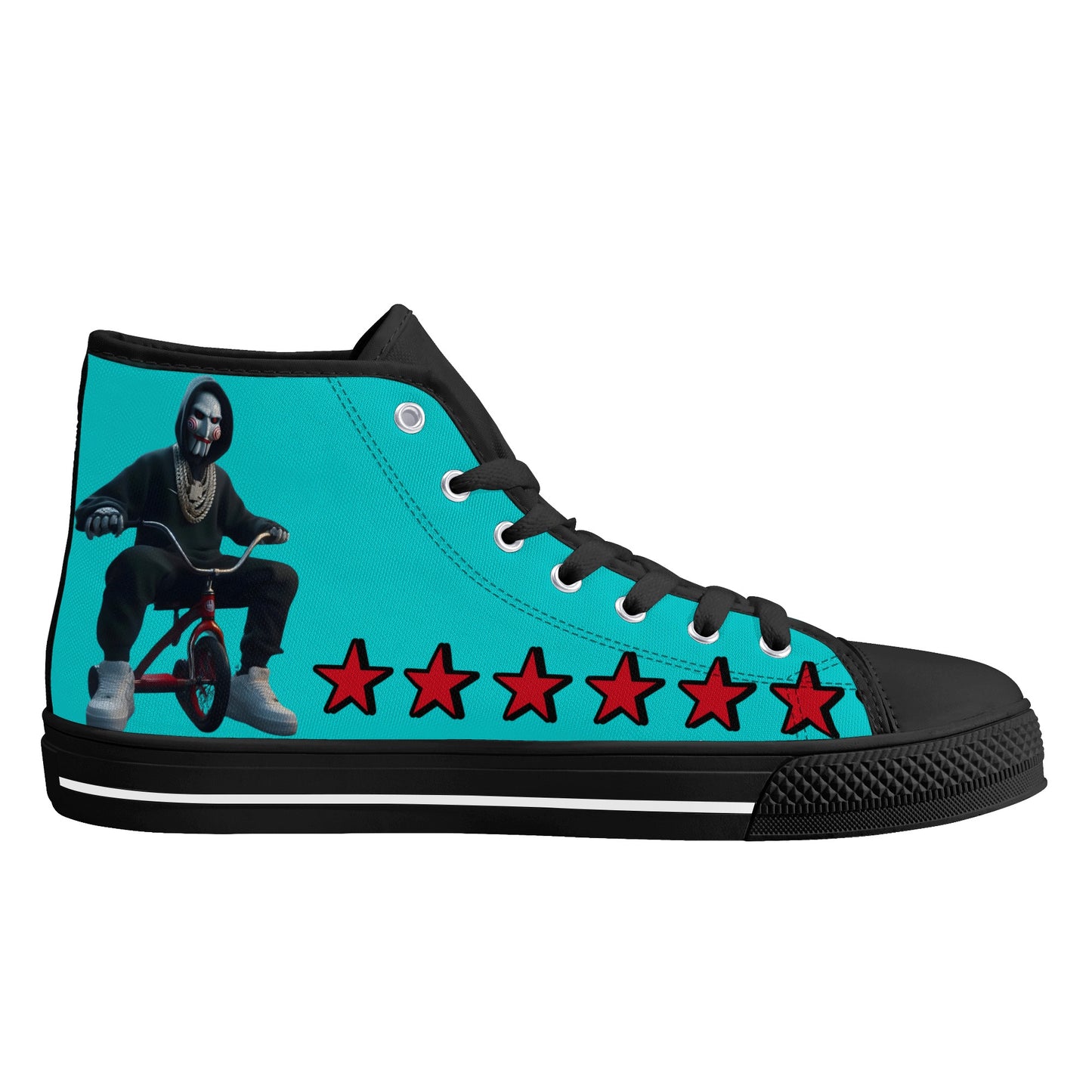 Un-Tamed S.O.S Edition Mens Turquoise Lightweight High Top Star Kicks