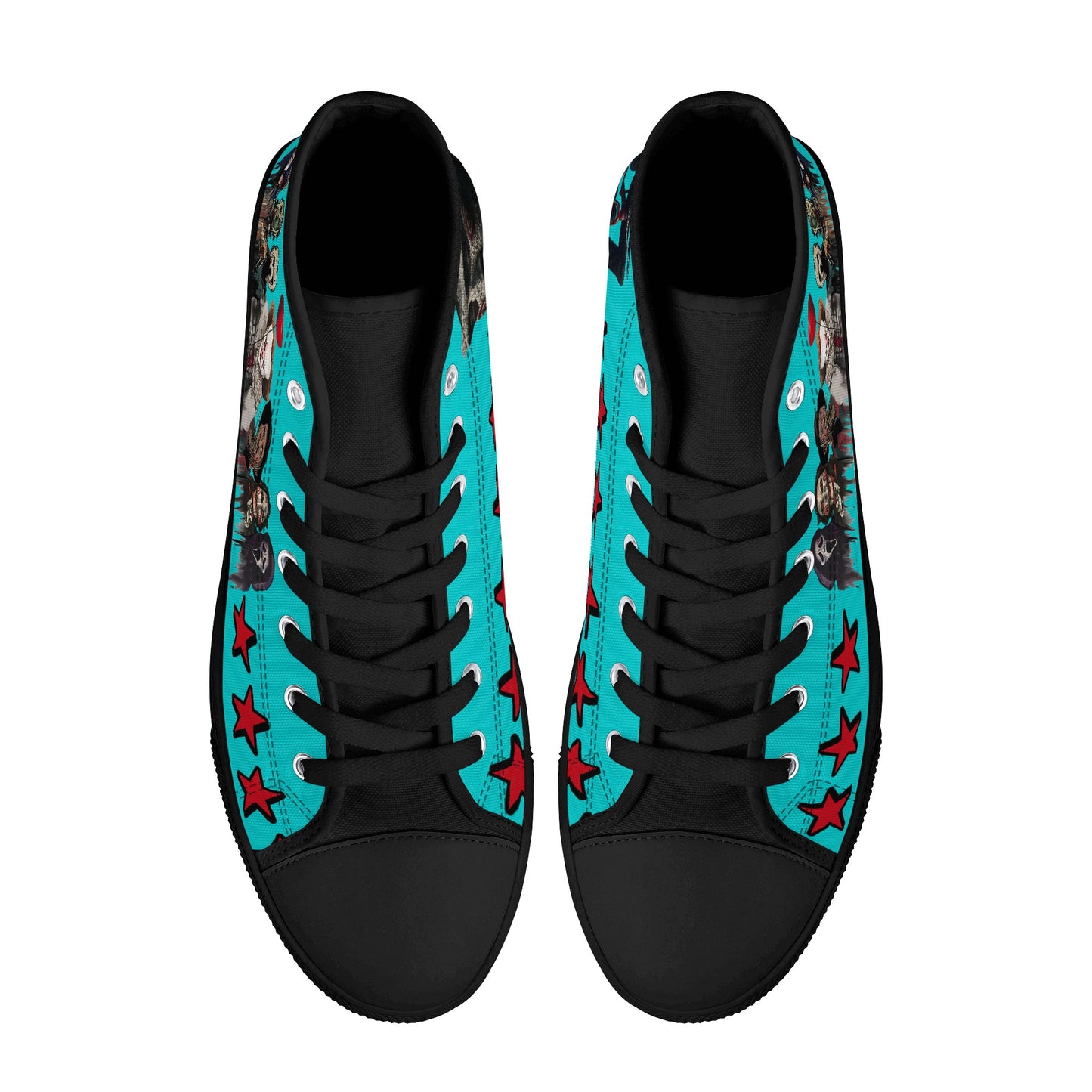 Un-Tamed S.O.S Edition Mens Turquoise Lightweight High Top Star Kicks