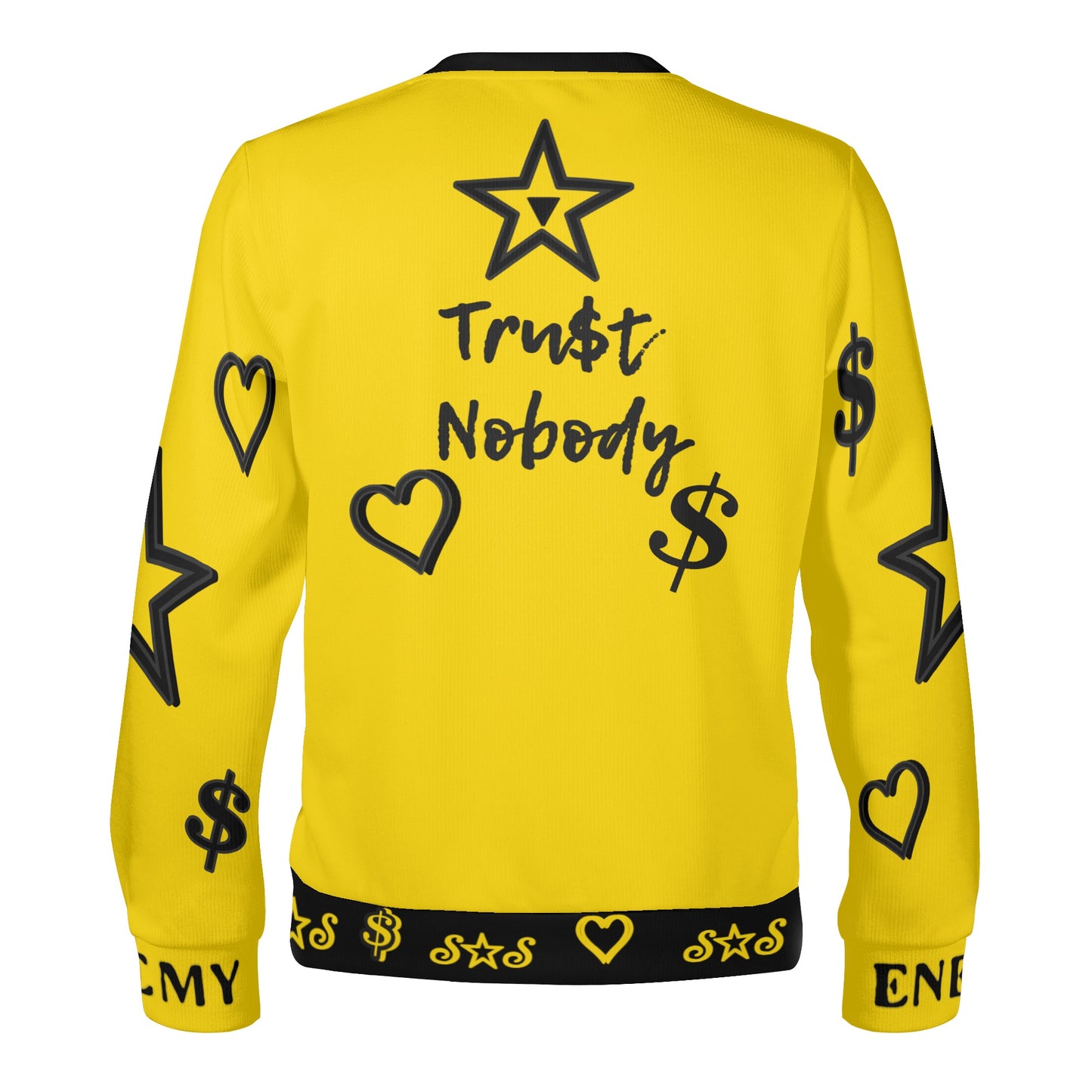 3.N.3.M.3 Enemy S.O.S Limited Edition Black/Gold Adult Crewneck Sweatshirt