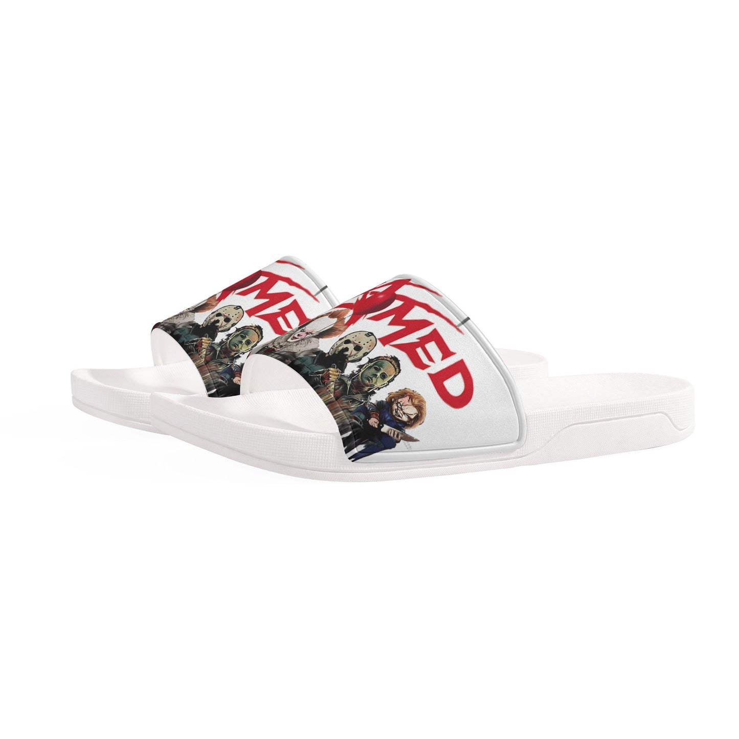 Un-Tamed S.O.S Edition Mens White Star Slides