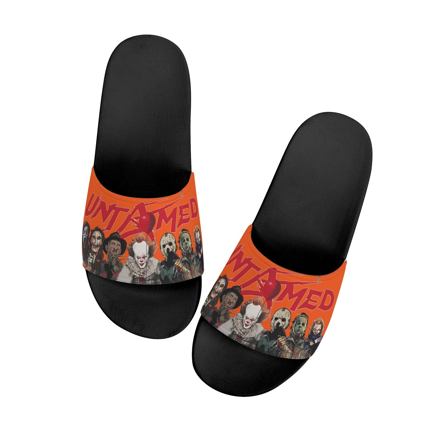 Un-Tamed S.O.S Edition Mens Dark Orange Star Slides