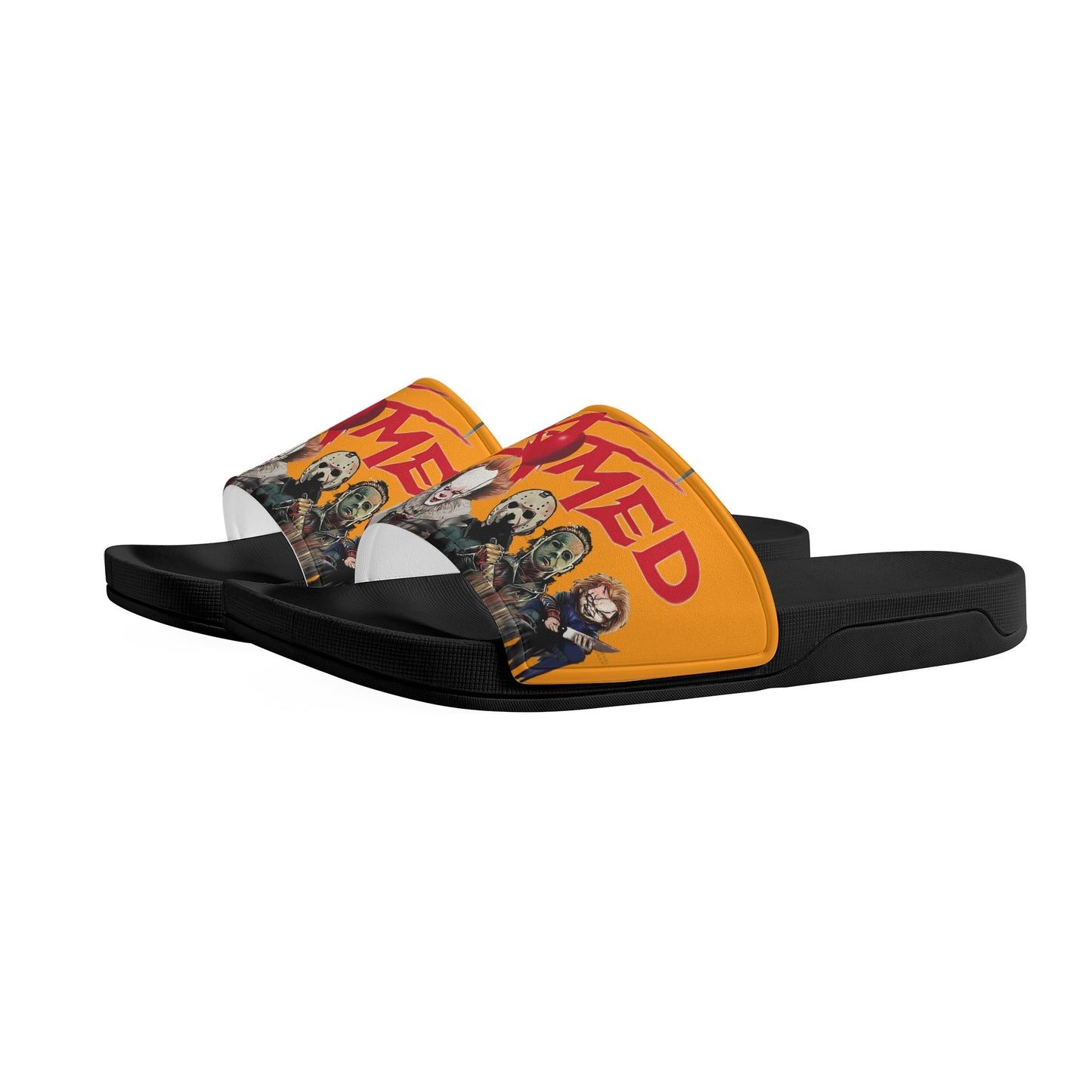 Un-Tamed S.O.S Edition Mens Orange Star Slides