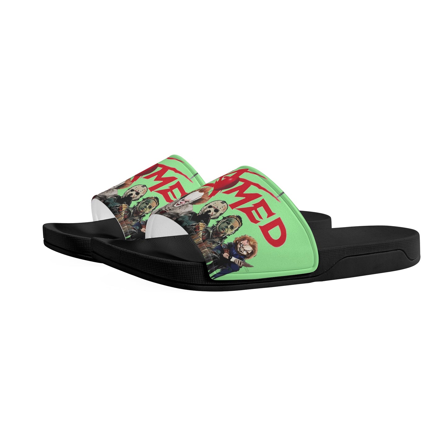 Un-Tamed S.O.S Edition Mens Mint Green Star Slides