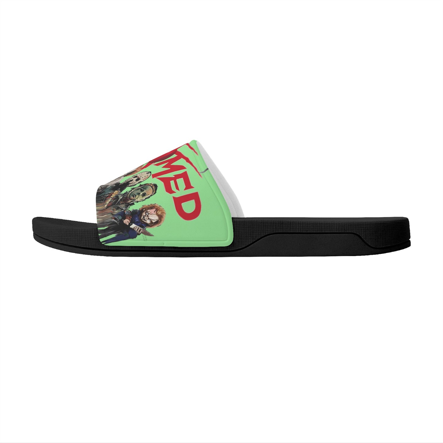 Un-Tamed S.O.S Edition Mens Mint Green Star Slides