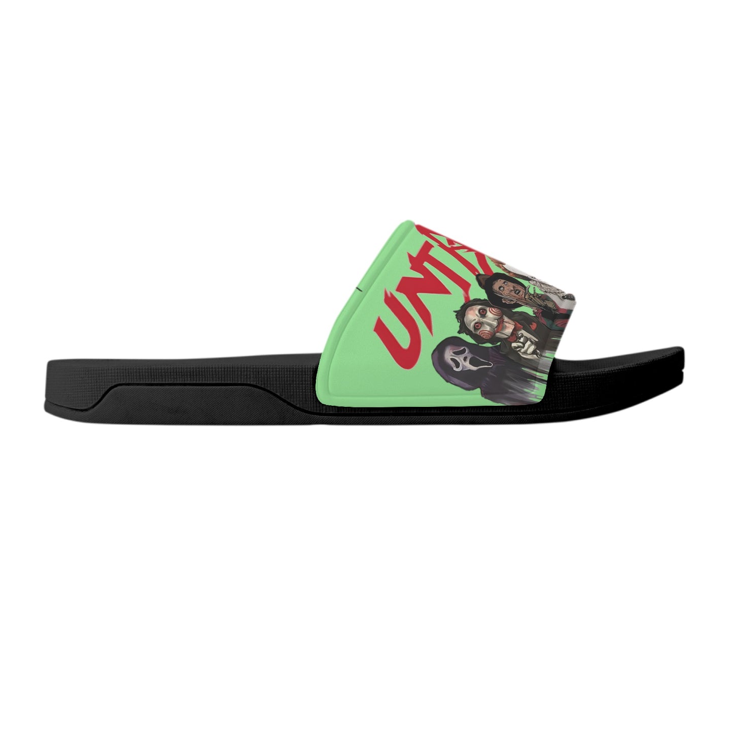 Un-Tamed S.O.S Edition Mens Mint Green Star Slides