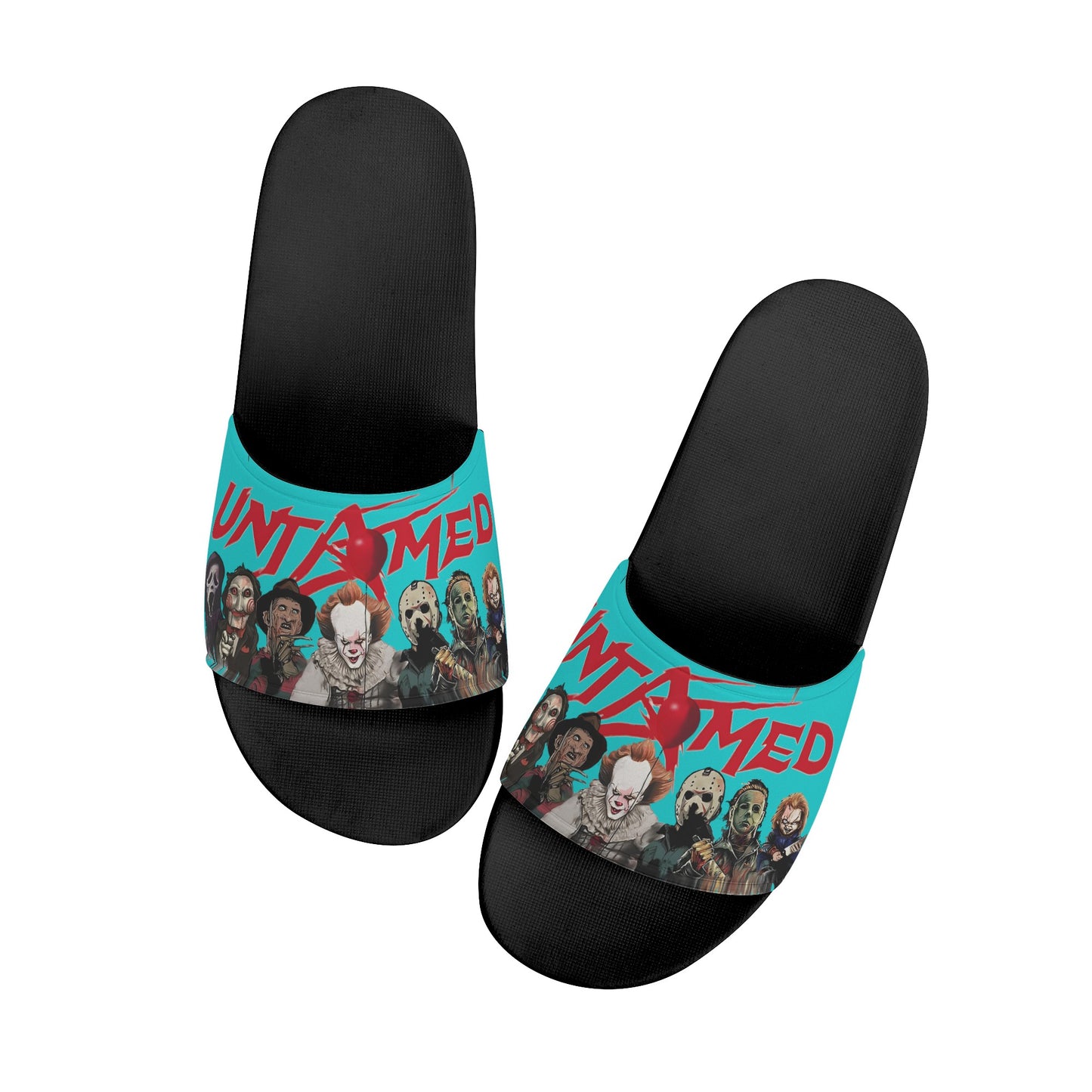 Un-Tamed S.O.S Edition Mens Turquoise Star Slides