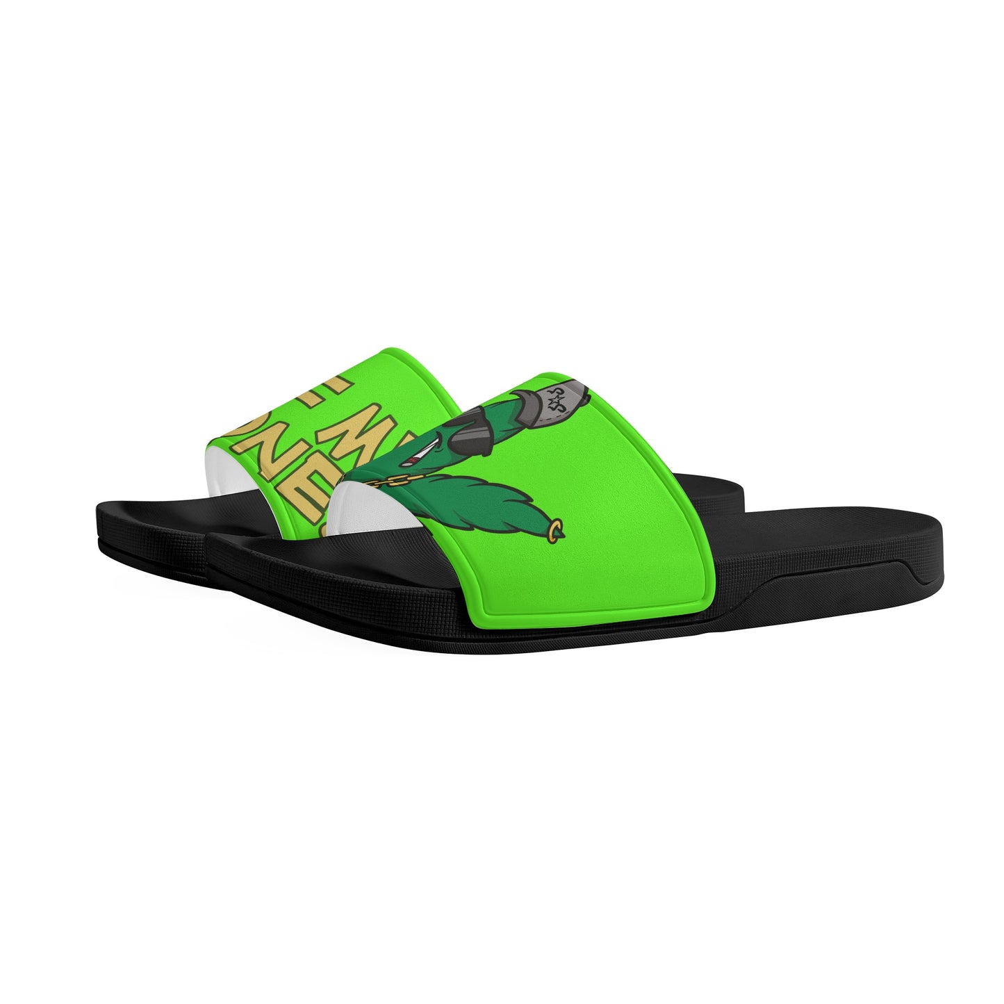 Leaf Me Alone 3.0 420 S.O.S Edition Mens Goo Green Star Slides