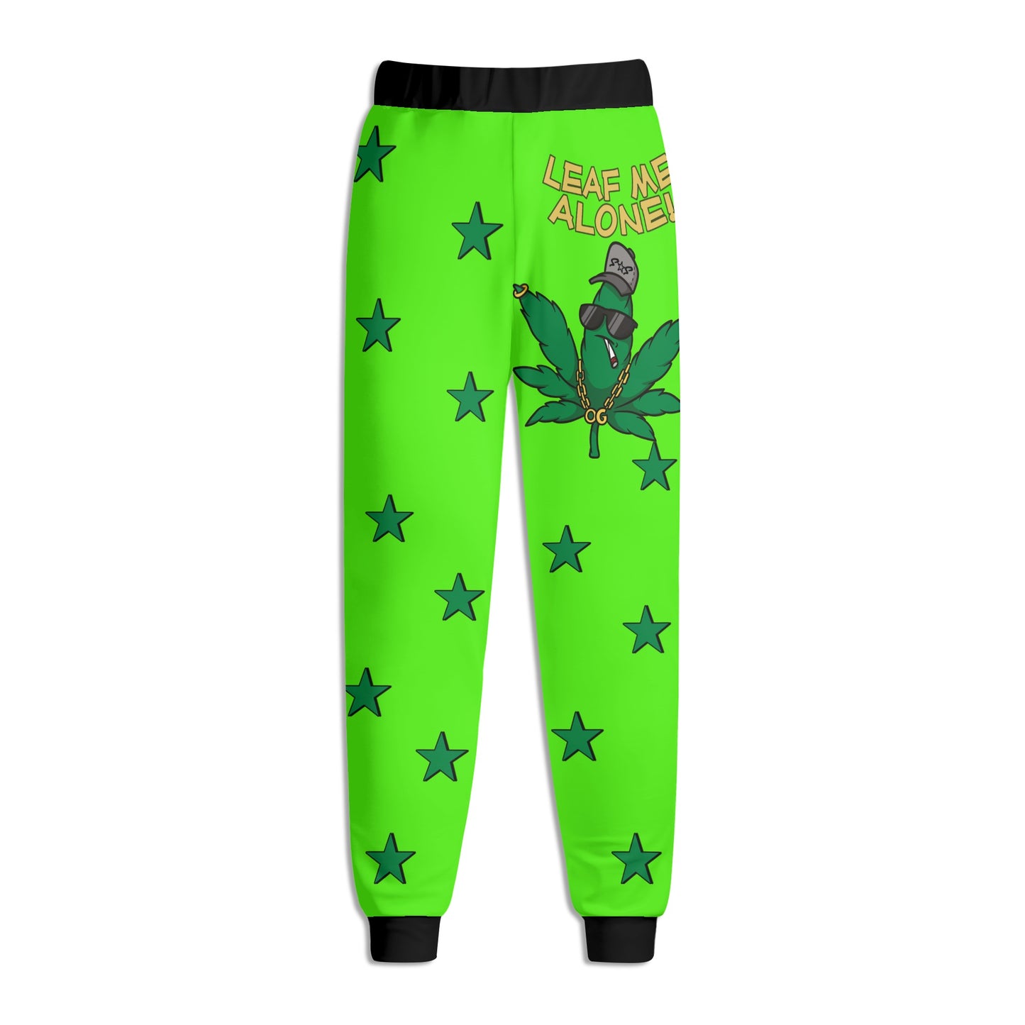 Leaf Me Alone 3.0 420 S.O.S Edition Mens  Goo Green Sweatpants