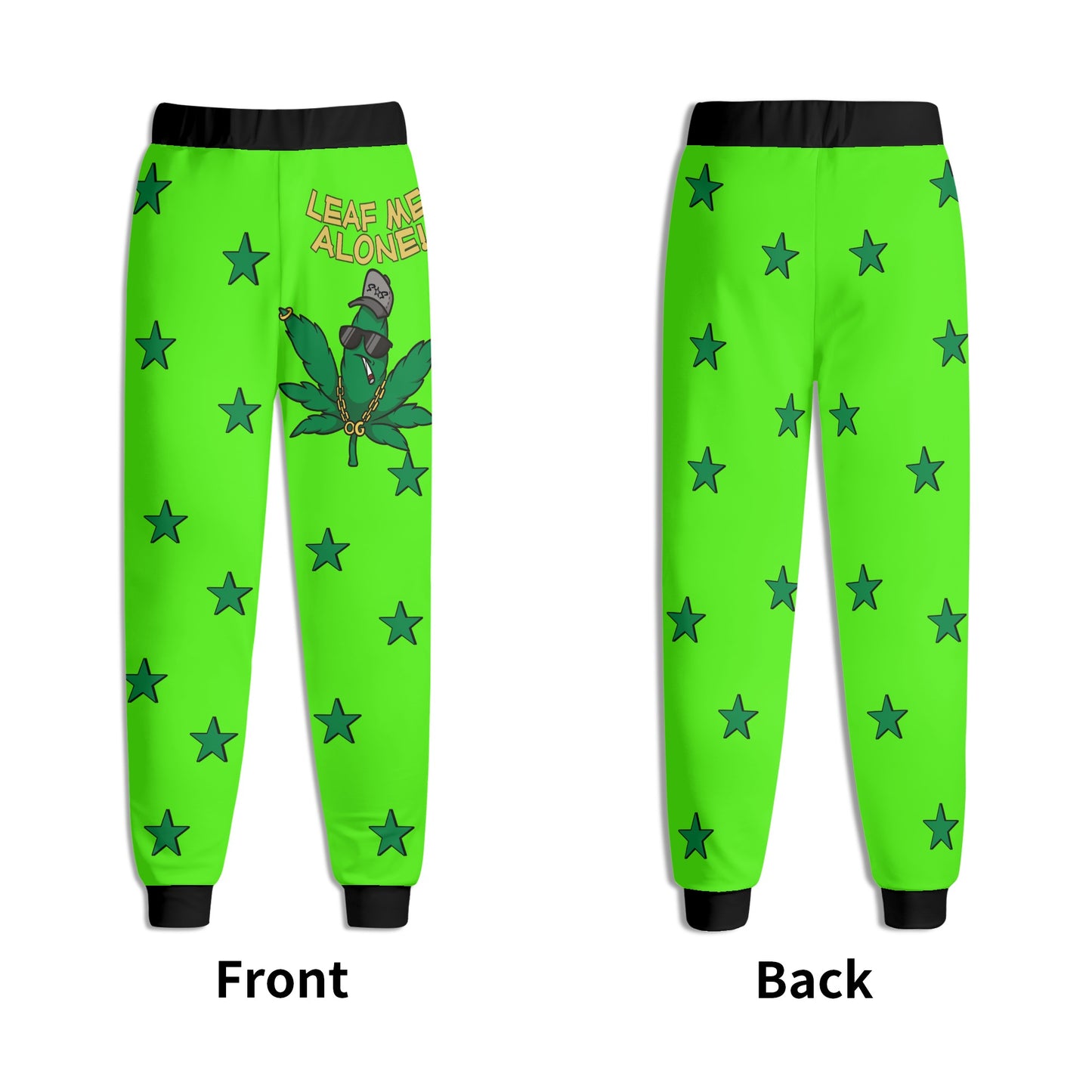 Leaf Me Alone 3.0 420 S.O.S Edition Mens  Goo Green Sweatpants