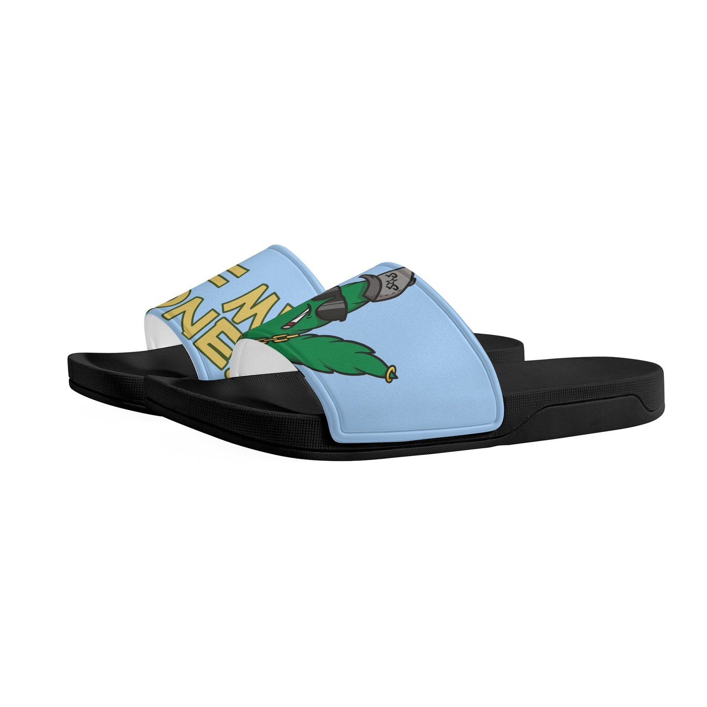 Leaf Me Alone 3.0 420 S.O.S Edition Mens Sky Blue Star Slides