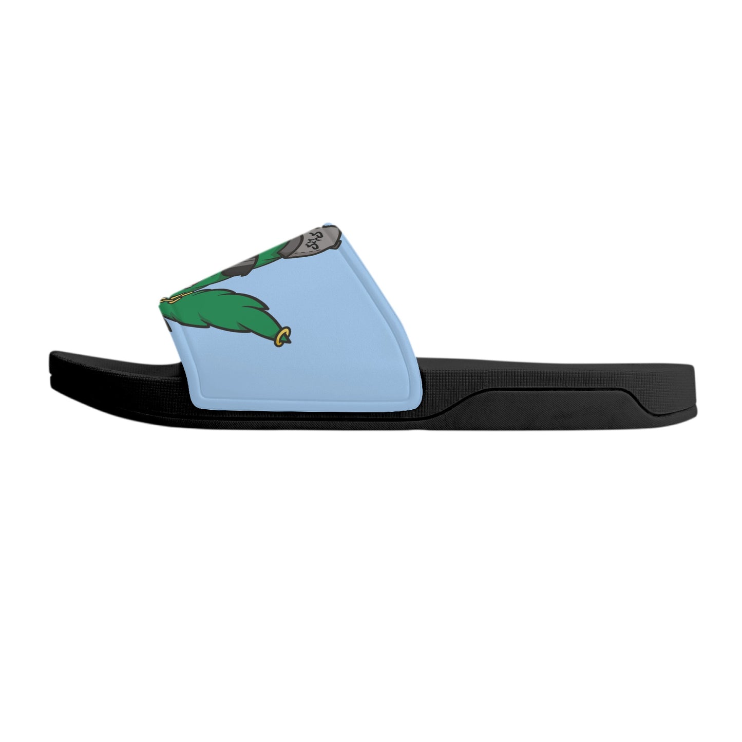 Leaf Me Alone 3.0 420 S.O.S Edition Mens Sky Blue Star Slides