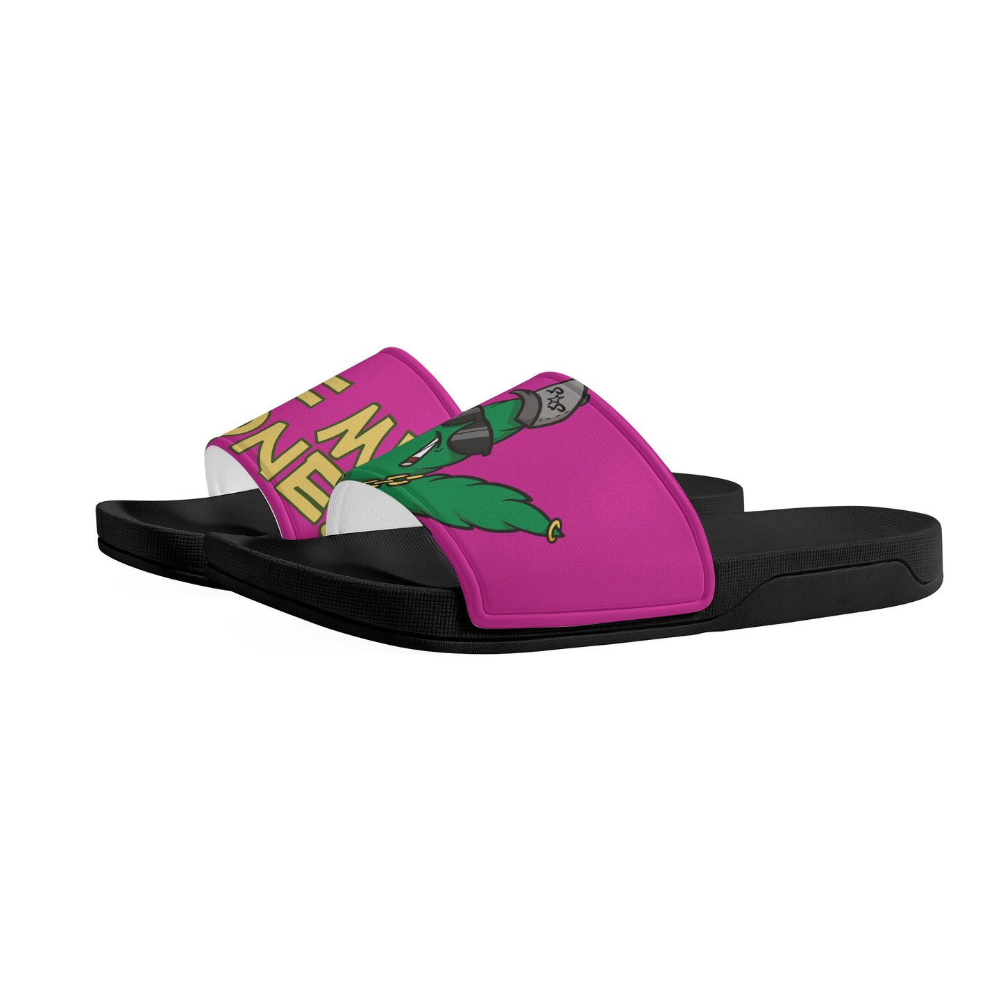 Leaf Me Alone 3.0 420 S.O.S Edition Mens Purple Star Slides