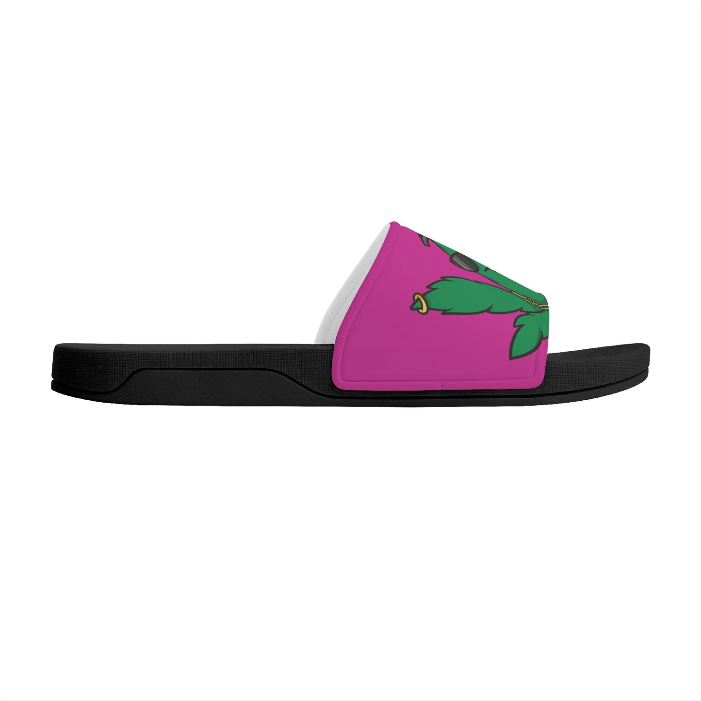 Leaf Me Alone 3.0 420 S.O.S Edition Mens Purple Star Slides