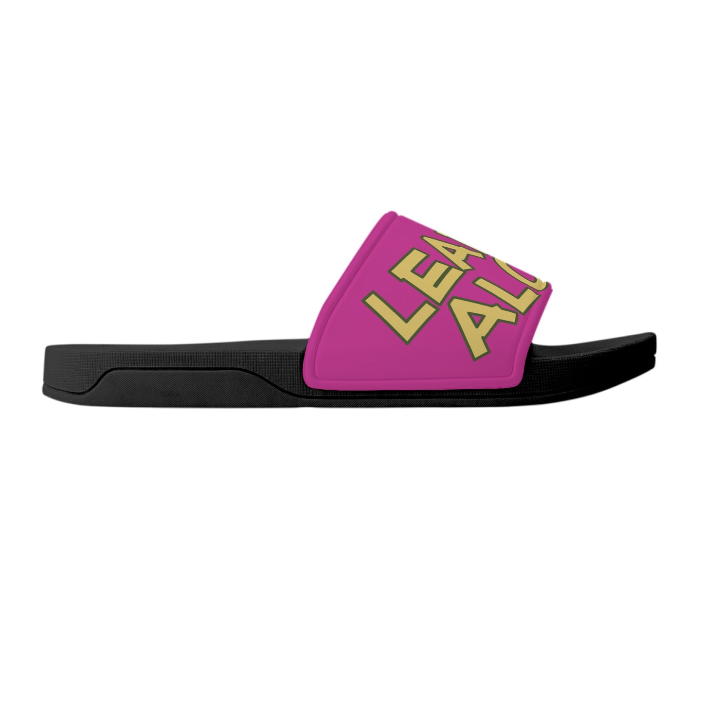 Leaf Me Alone 3.0 420 S.O.S Edition Mens Purple Star Slides