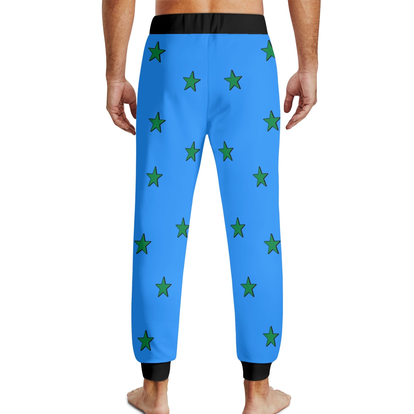 Leaf Me Alone 3.0 420 S.O.S Edition Mens Blue Sweatpants