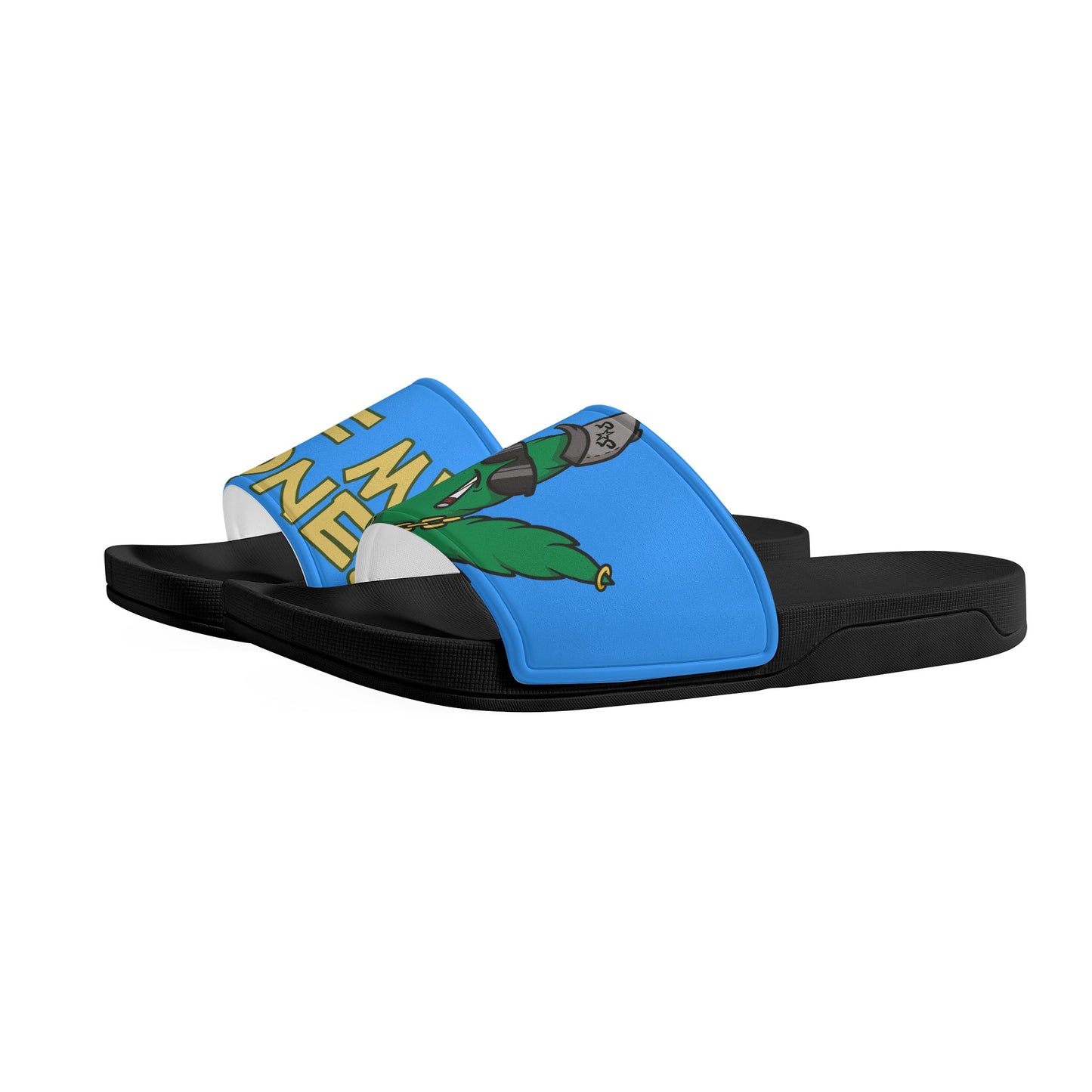 Leaf Me Alone 3.0 420 S.O.S Edition Mens Blue Star Slides