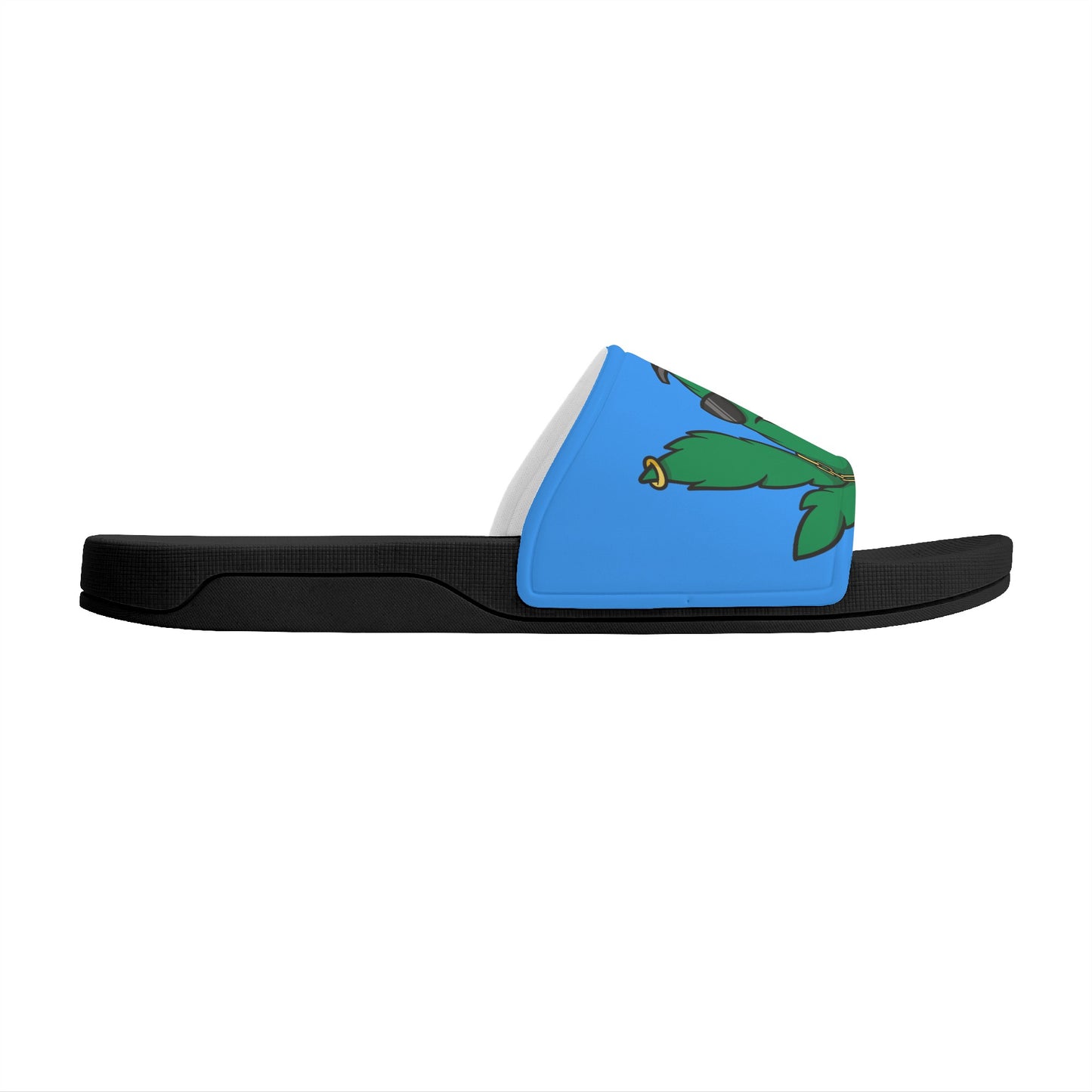 Leaf Me Alone 3.0 420 S.O.S Edition Mens Blue Star Slides