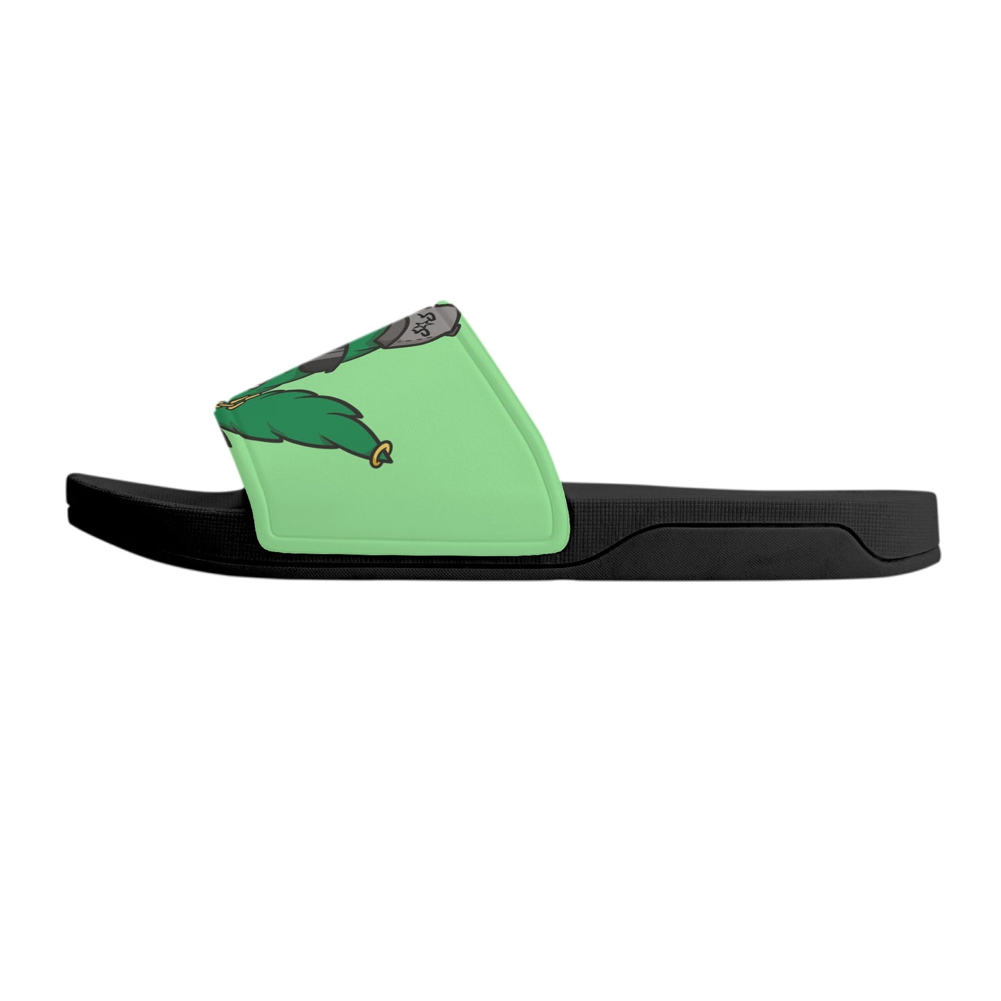 Leaf Me Alone 3.0 420 S.O.S Edition Mens Mint Green Star Slides