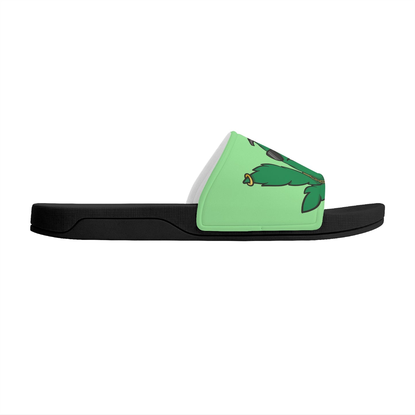 Leaf Me Alone 3.0 420 S.O.S Edition Mens Mint Green Star Slides