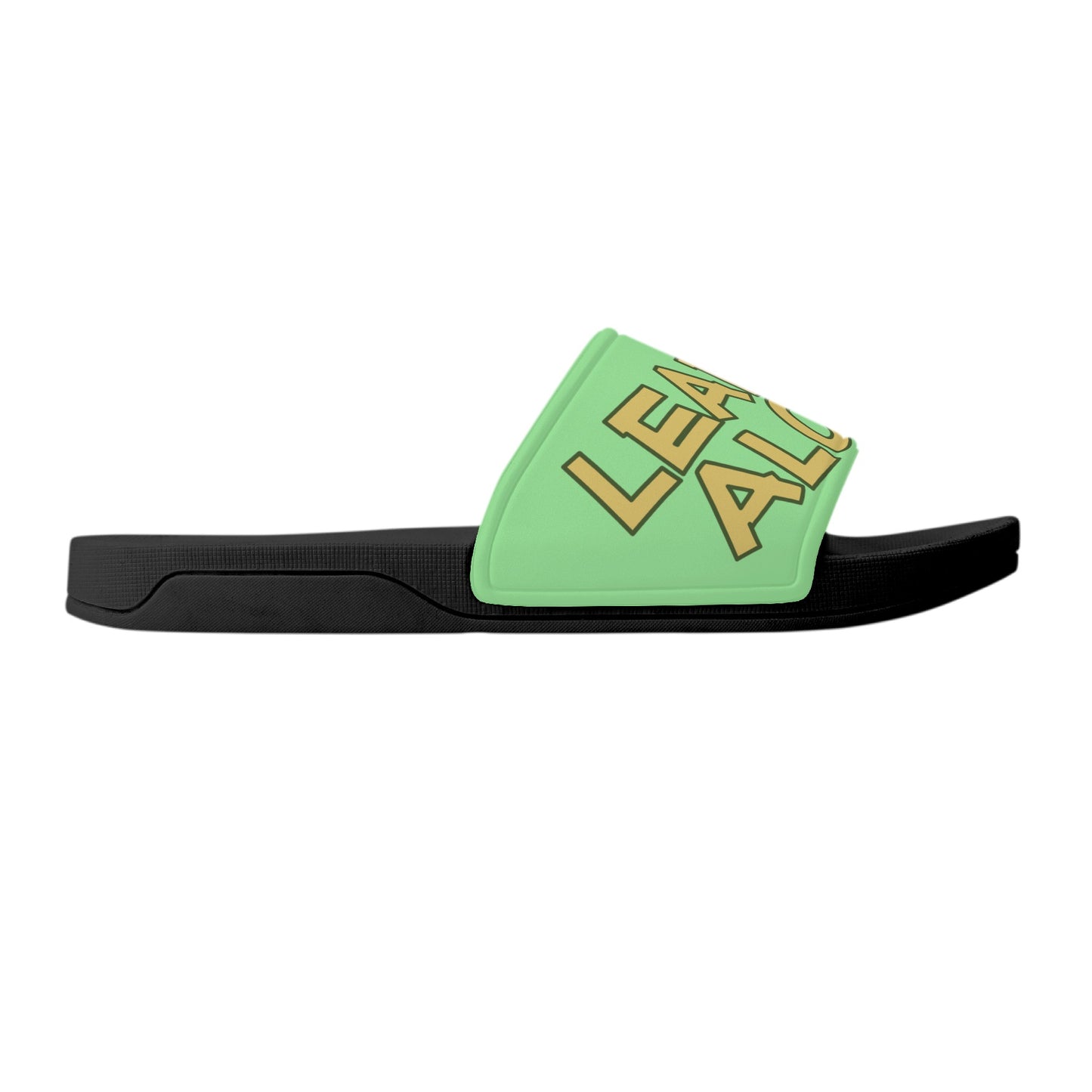 Leaf Me Alone 3.0 420 S.O.S Edition Mens Mint Green Star Slides