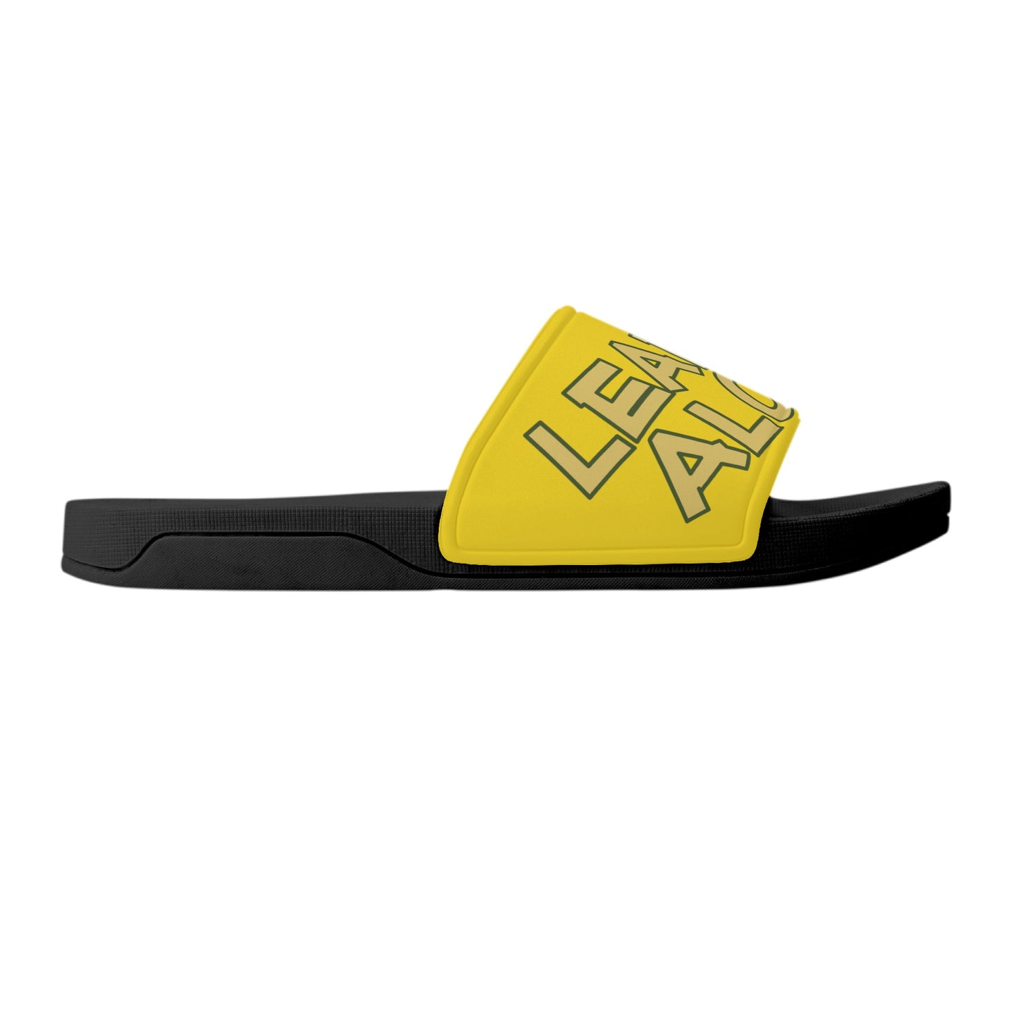 Leaf Me Alone 3.0 420 S.O.S Edition Mens Gold Star Slides