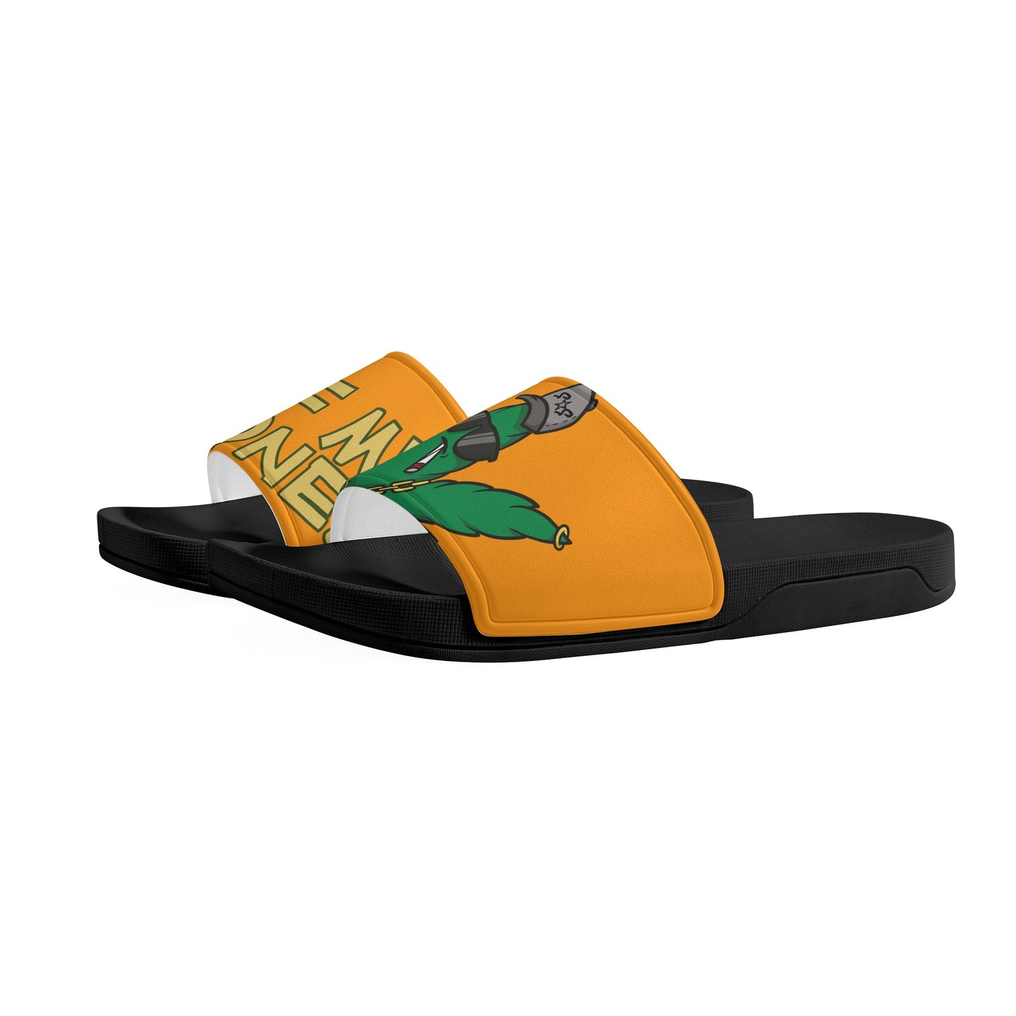 Leaf Me Alone 3.0 420 S.O.S Edition Mens Orange Star Slides