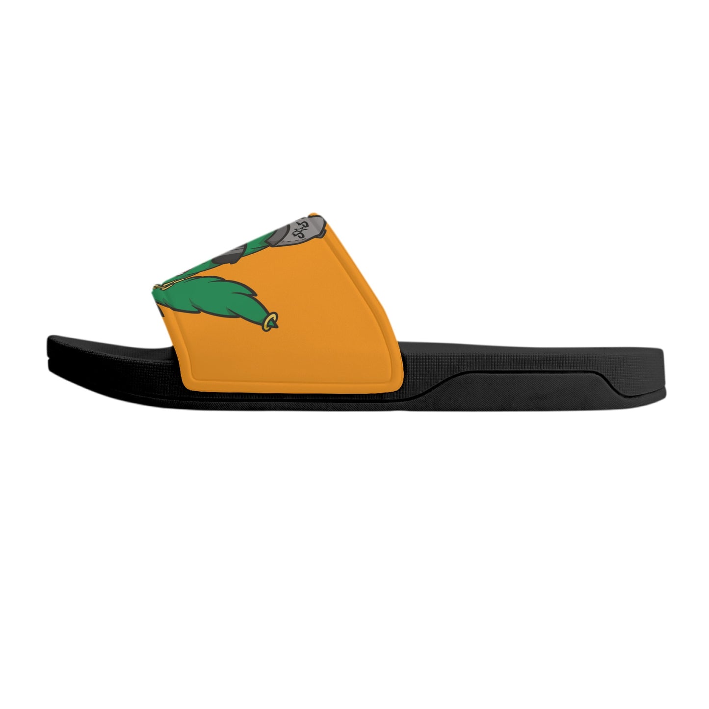 Leaf Me Alone 3.0 420 S.O.S Edition Mens Orange Star Slides