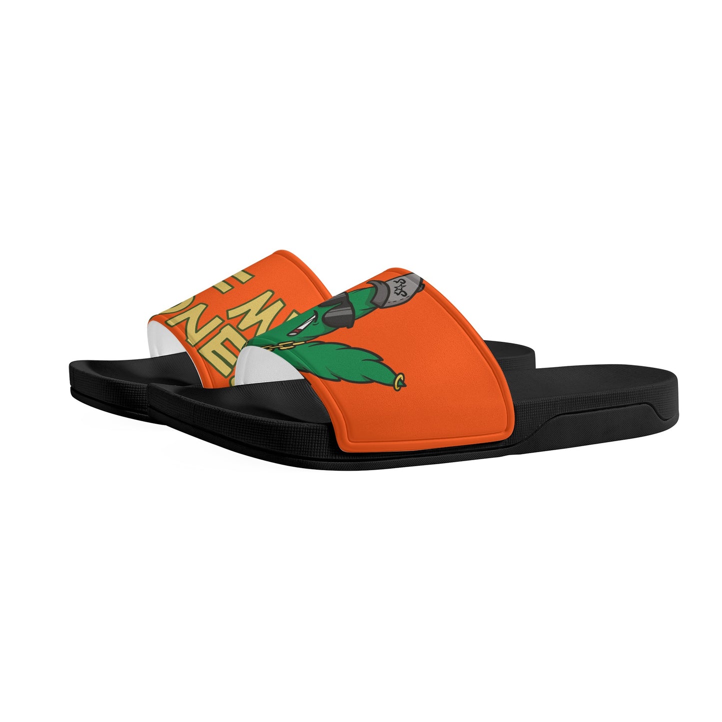 Leaf Me Alone 3.0 420 S.O.S Edition Mens Dark Orange Star Slides