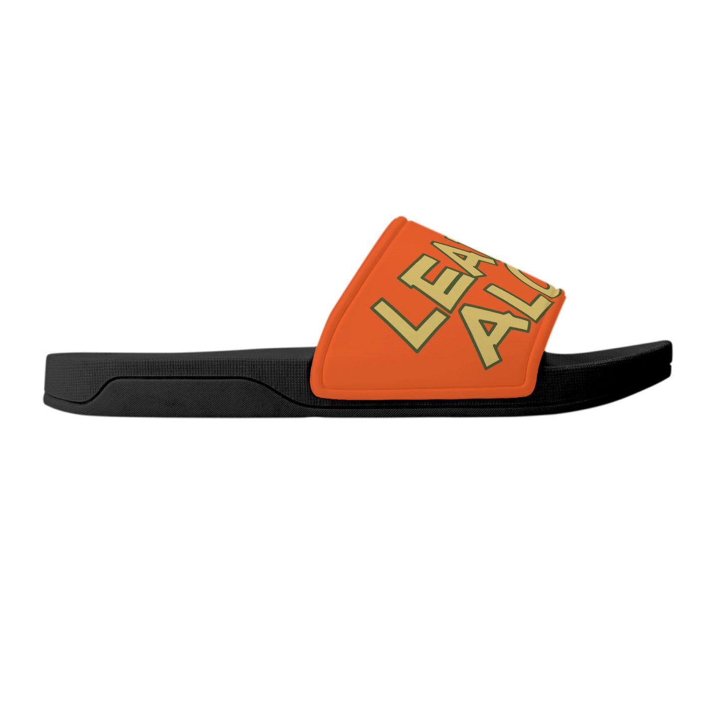 Leaf Me Alone 3.0 420 S.O.S Edition Mens Dark Orange Star Slides