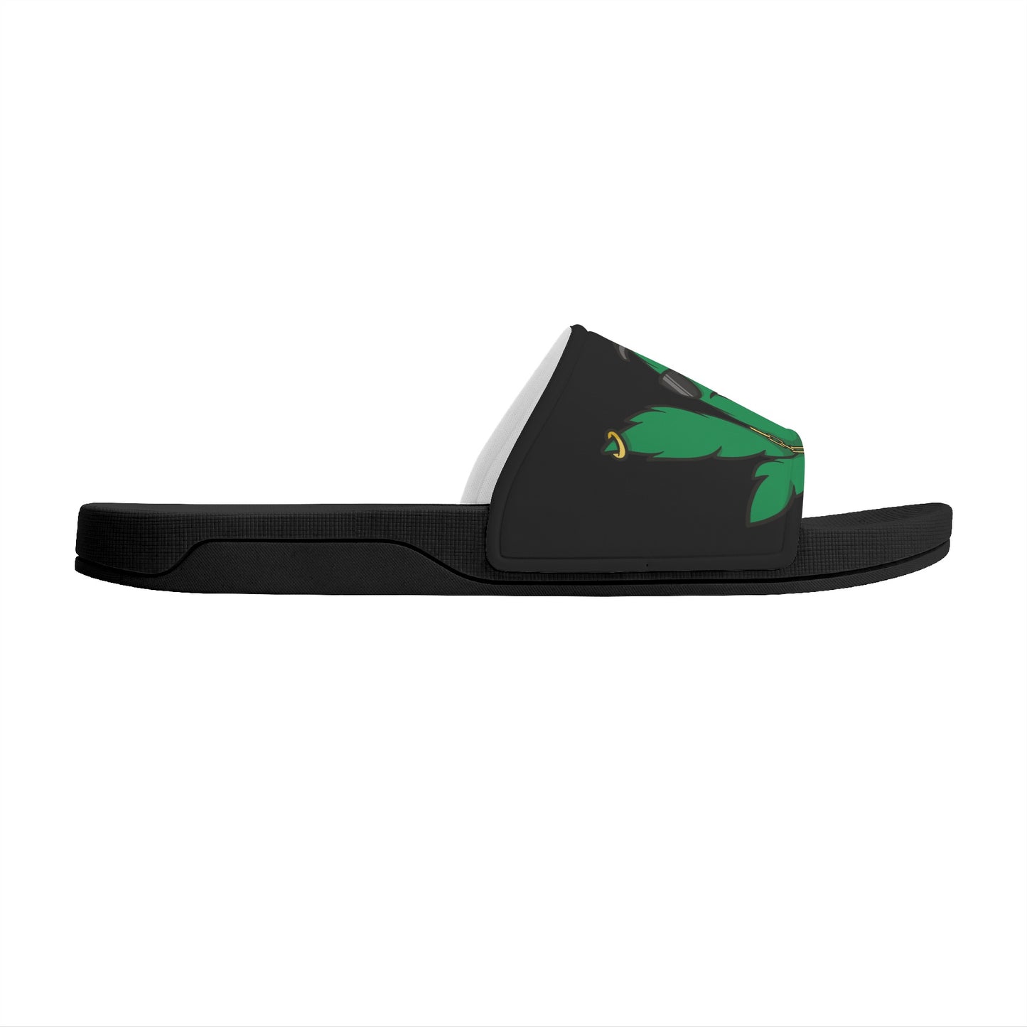 Leaf Me Alone 3.0 420 S.O.S Edition Mens Black Star Slides