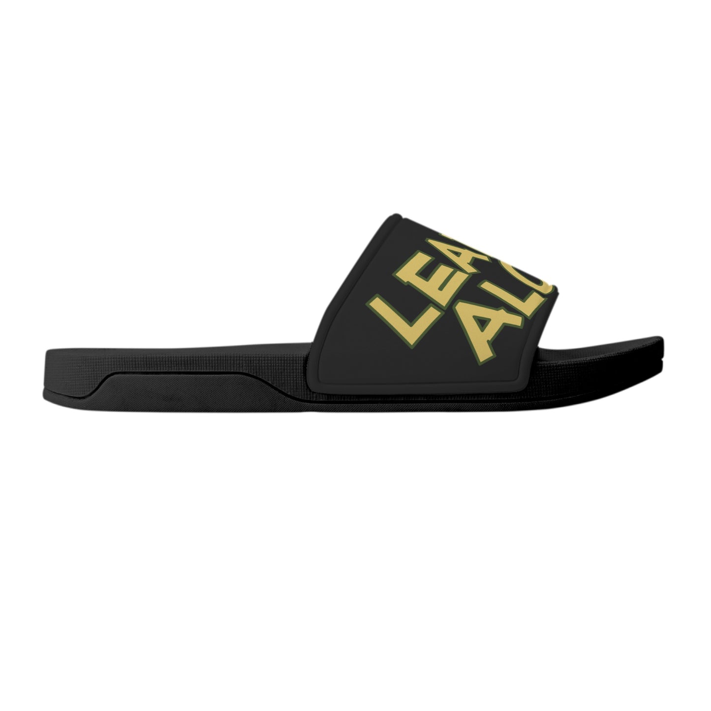 Leaf Me Alone 3.0 420 S.O.S Edition Mens Black Star Slides