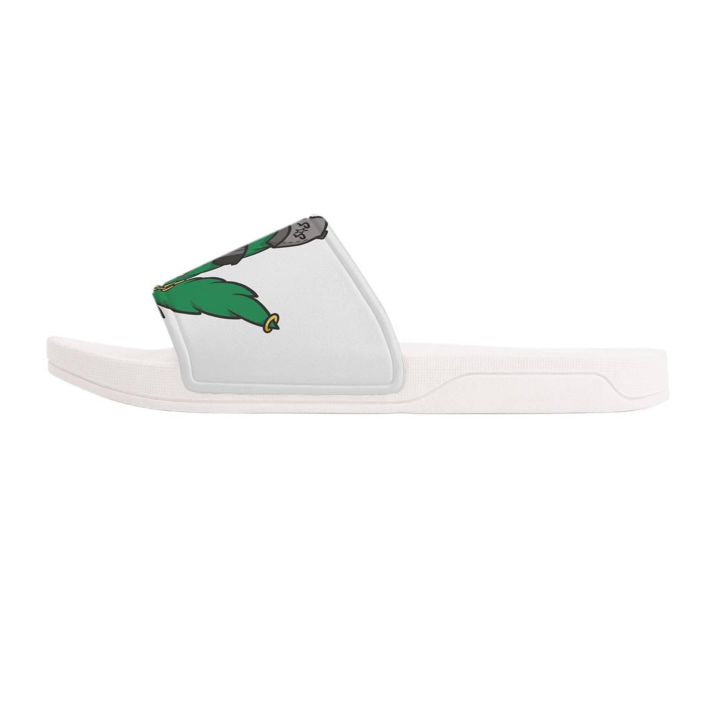 Leaf Me Alone 3.0 420 S.O.S Edition Mens White Star Slides