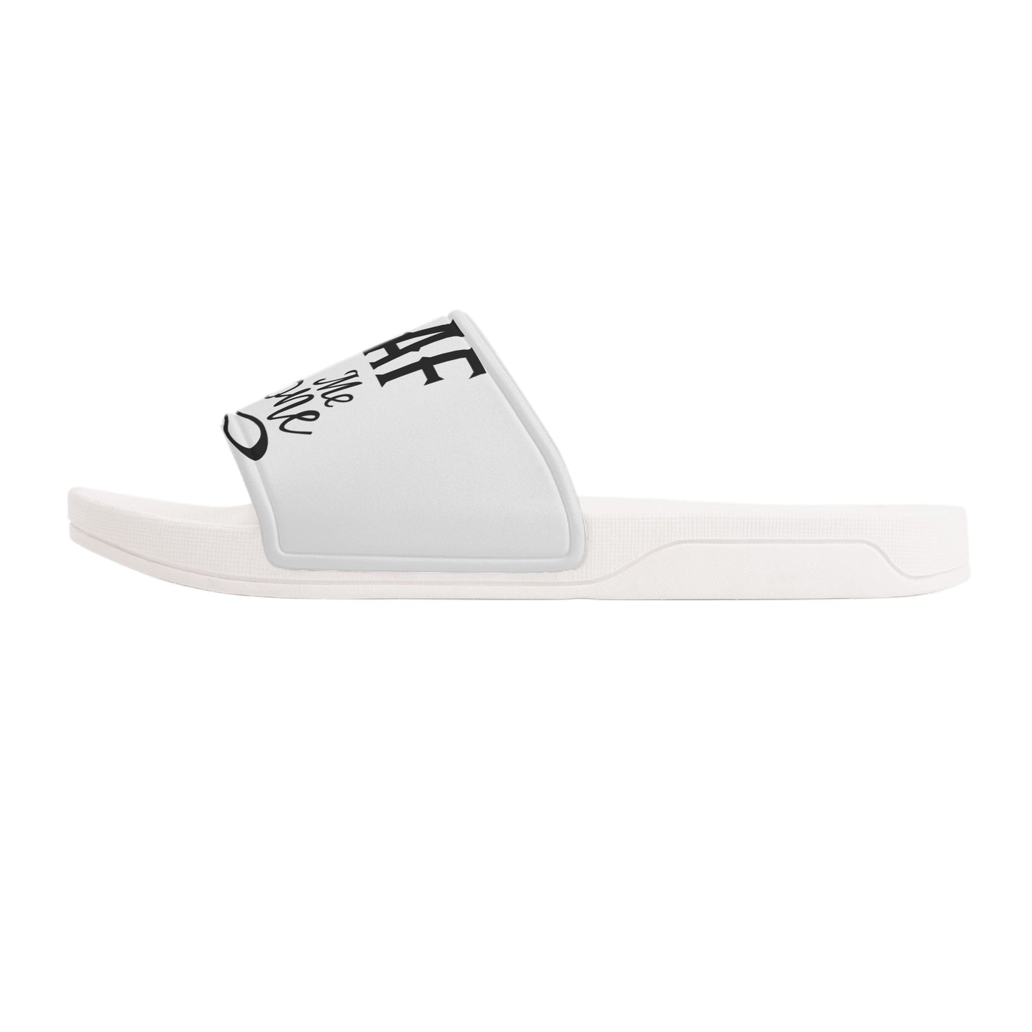 Leaf Me Alone 420 S.O.S Edition Mens White Star Slides