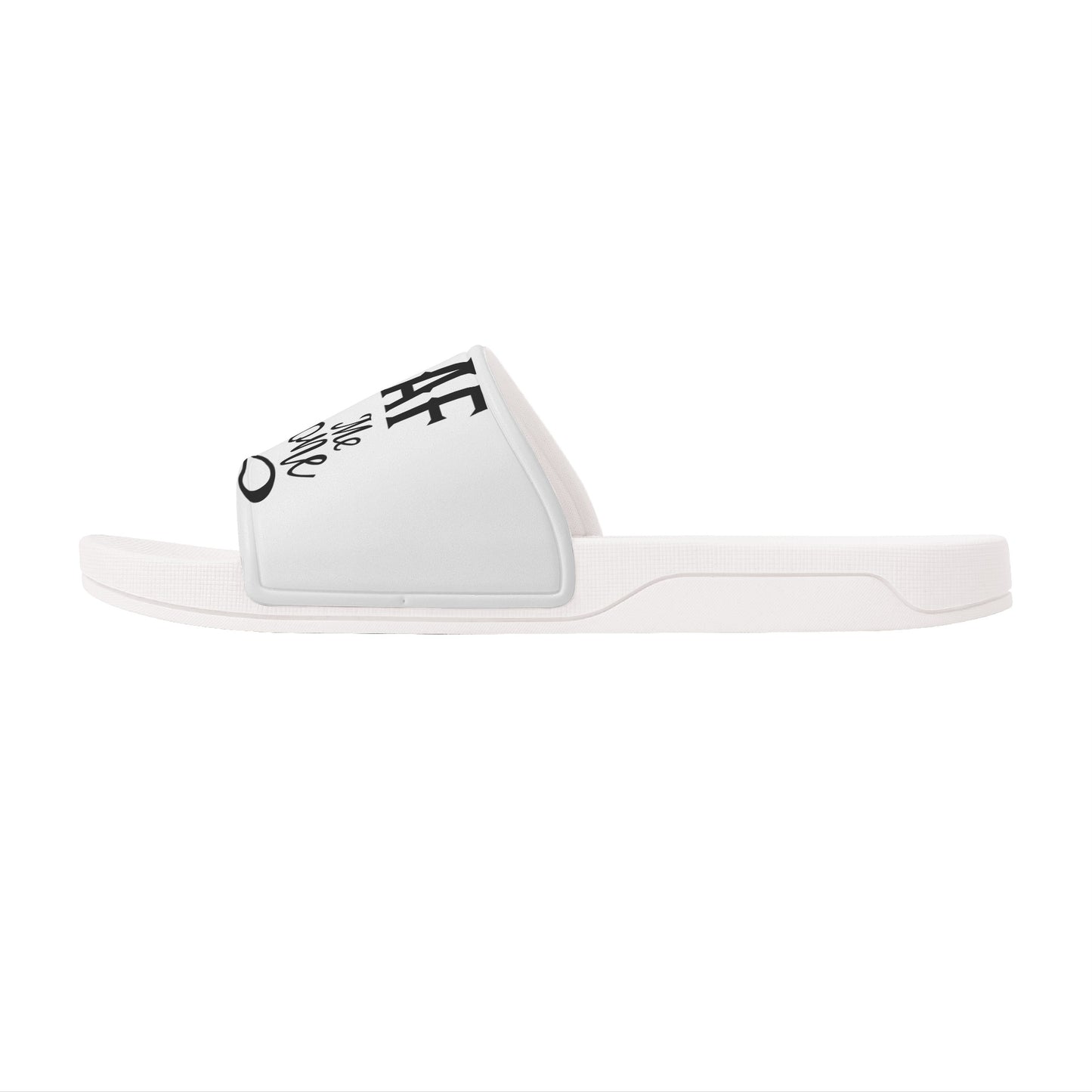 Leaf Me Alone 420 S.O.S Edition Mens White Star Slides