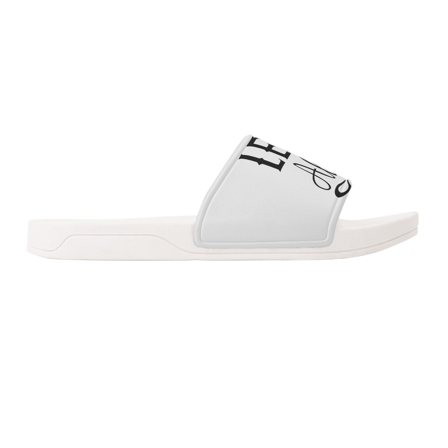 Leaf Me Alone 420 S.O.S Edition Mens White Star Slides