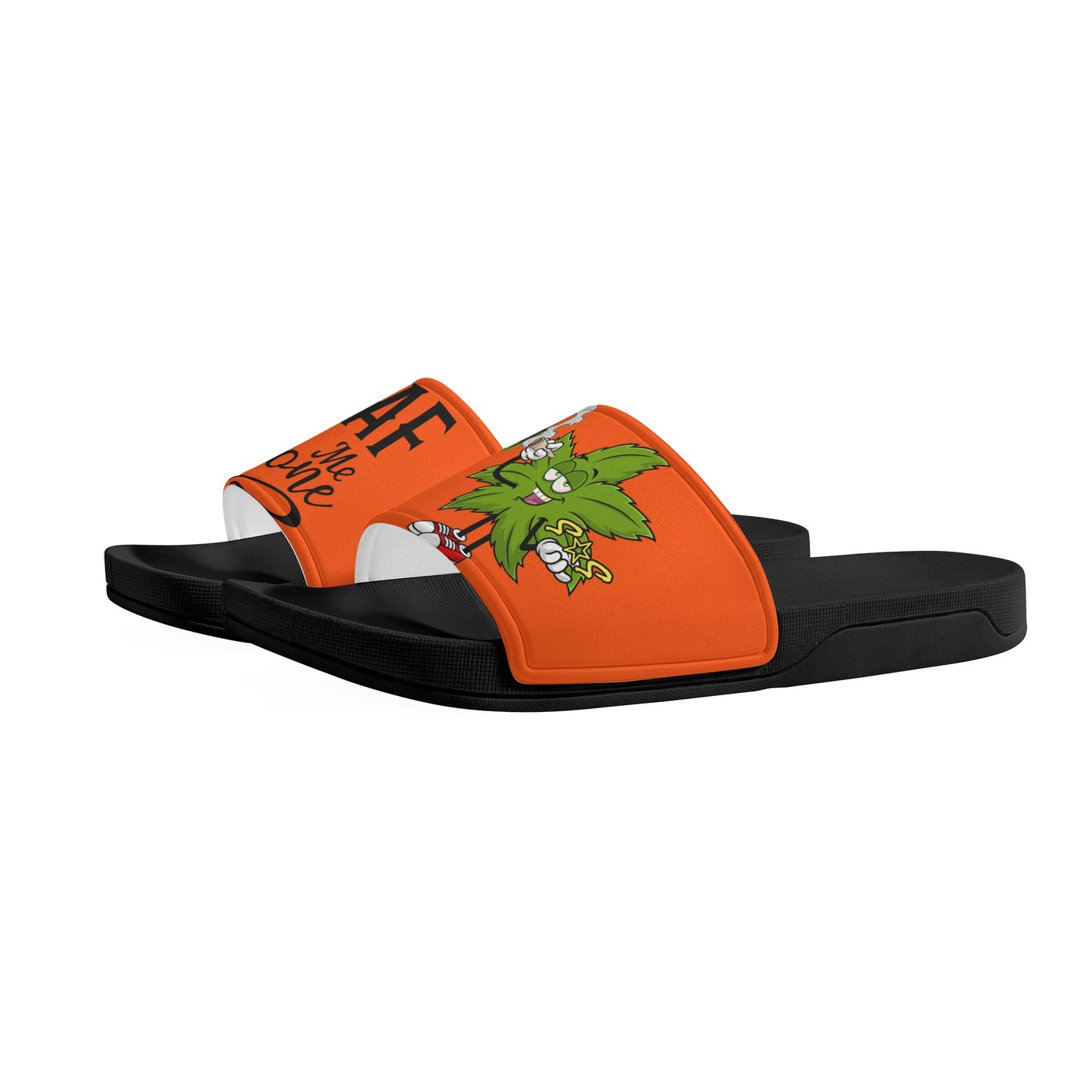 Leaf Me Alone 2.0 420 S.O.S Edition Mens Dark Orange Star Slides