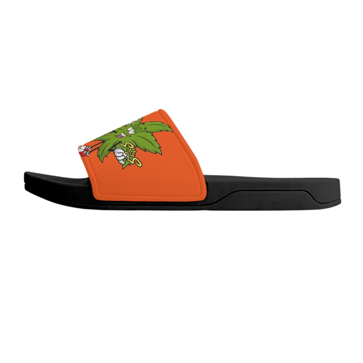 Leaf Me Alone 2.0 420 S.O.S Edition Mens Dark Orange Star Slides