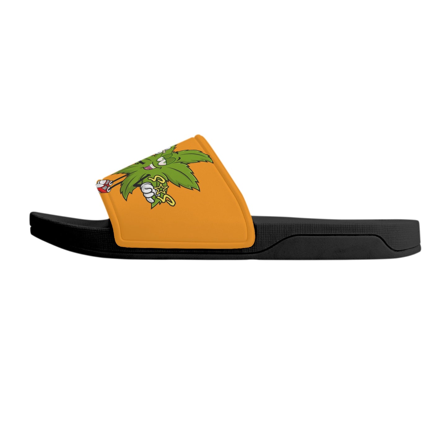 Leaf Me Alone 2.0 420 S.O.S Edition Mens Orange Star Slides