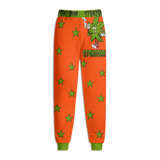 Leaf Me Alone 2.0 420 S.O.S Edition Mens Dark Orange Sweatpants