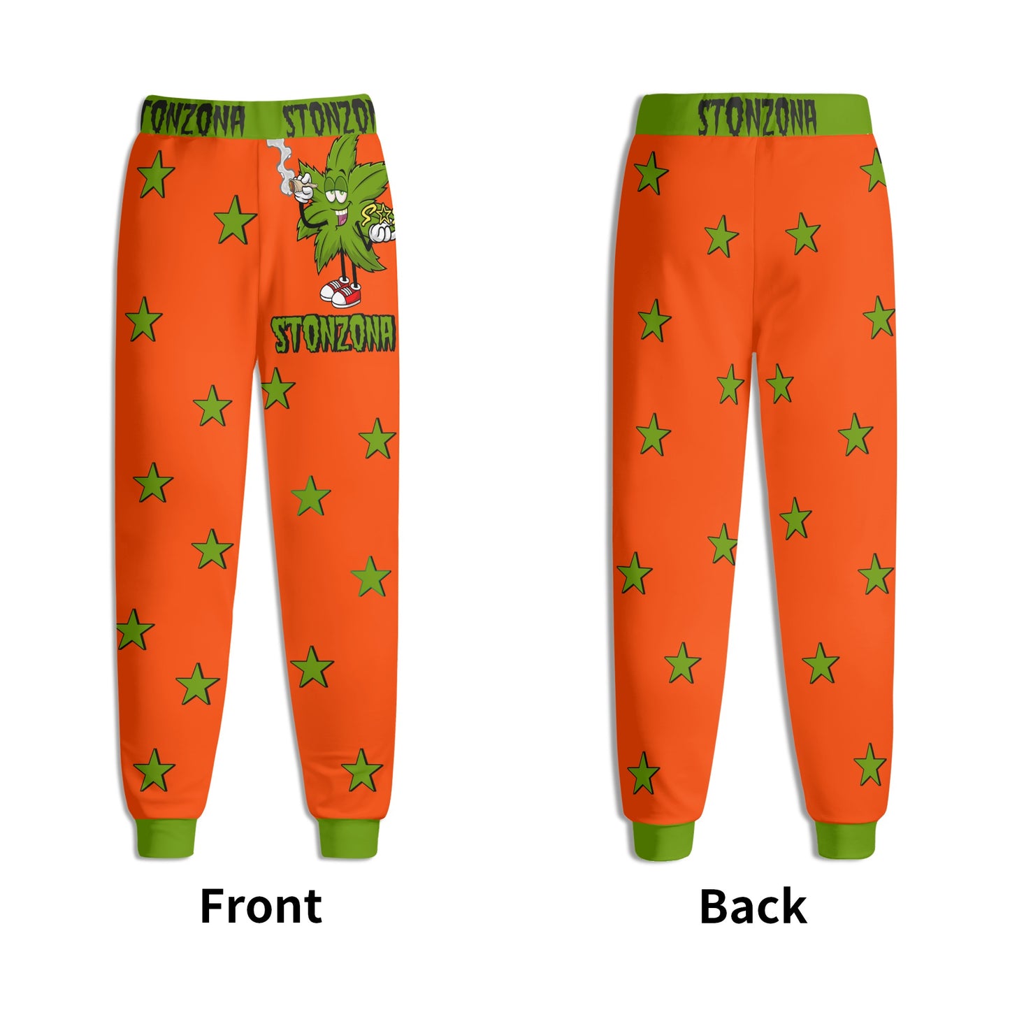 Leaf Me Alone 2.0 420 S.O.S Edition Mens Dark Orange Sweatpants