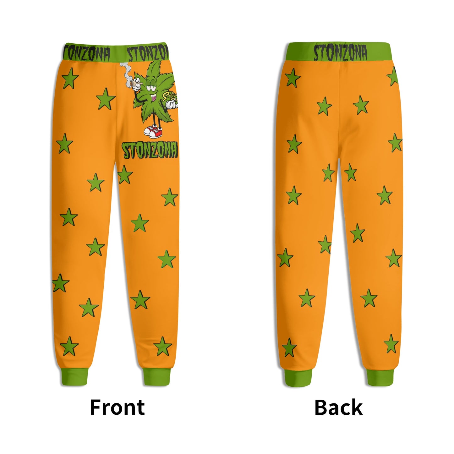 Leaf Me Alone 2.0 420 S.O.S Edition Mens Orange Sweatpants