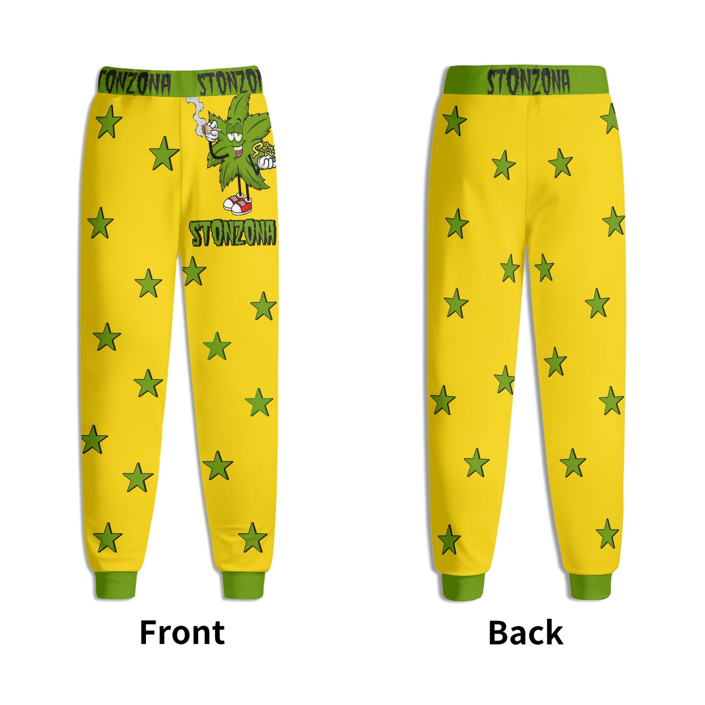 Leaf Me Alone 2.0 420 S.O.S Edition Mens Gold Sweatpants