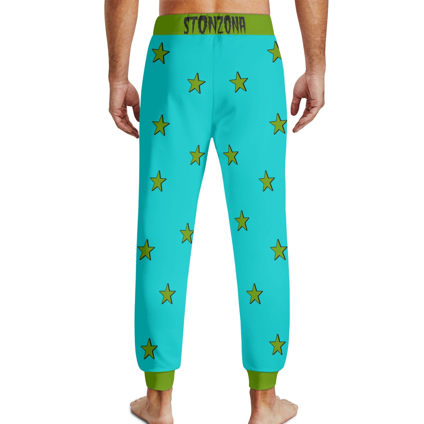 Leaf Me Alone 2.0 420 S.O.S Edition Mens Turquoise Sweatpants