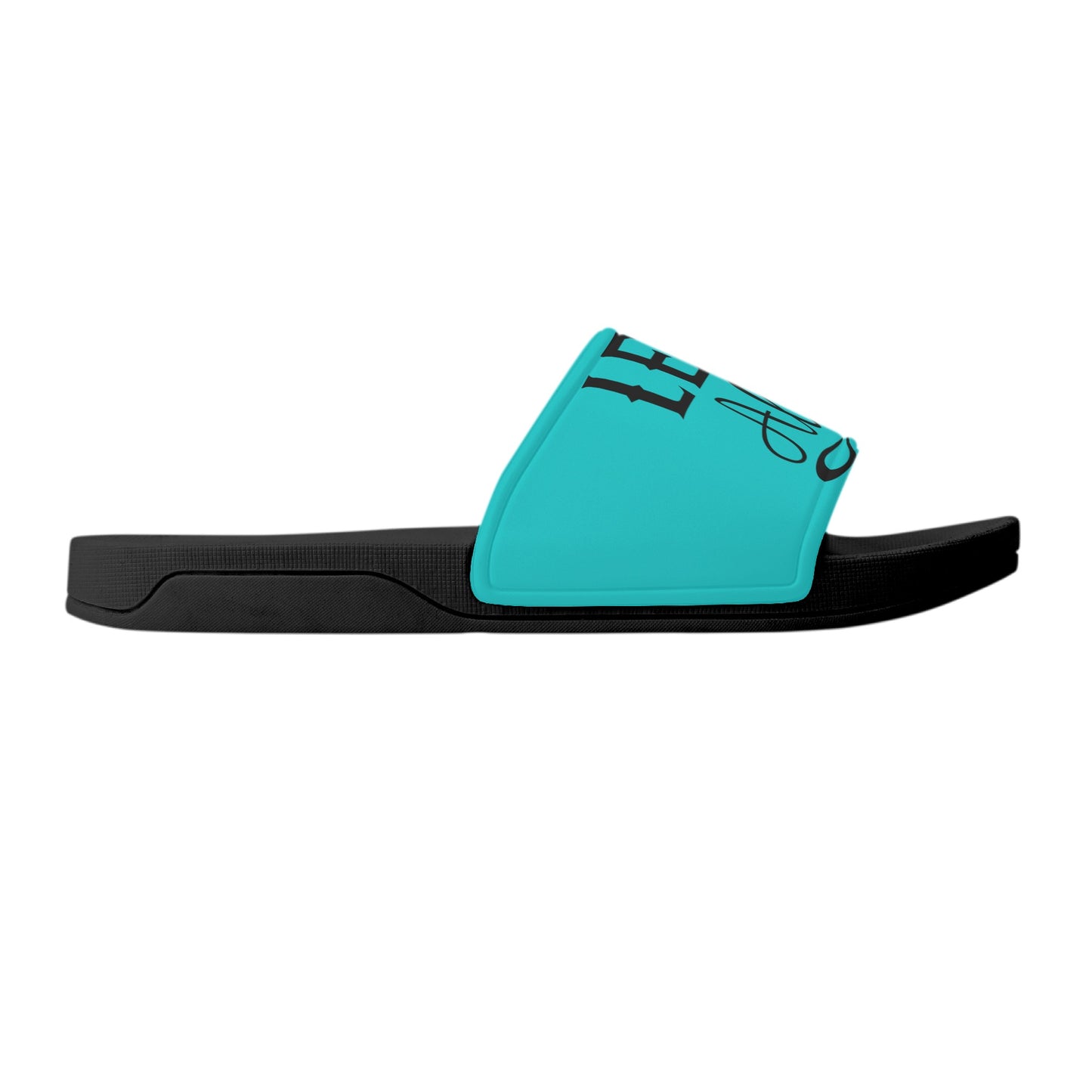 Leaf Me Alone 2.0 420 S.O.S Edition Mens Turquoise Star Slides