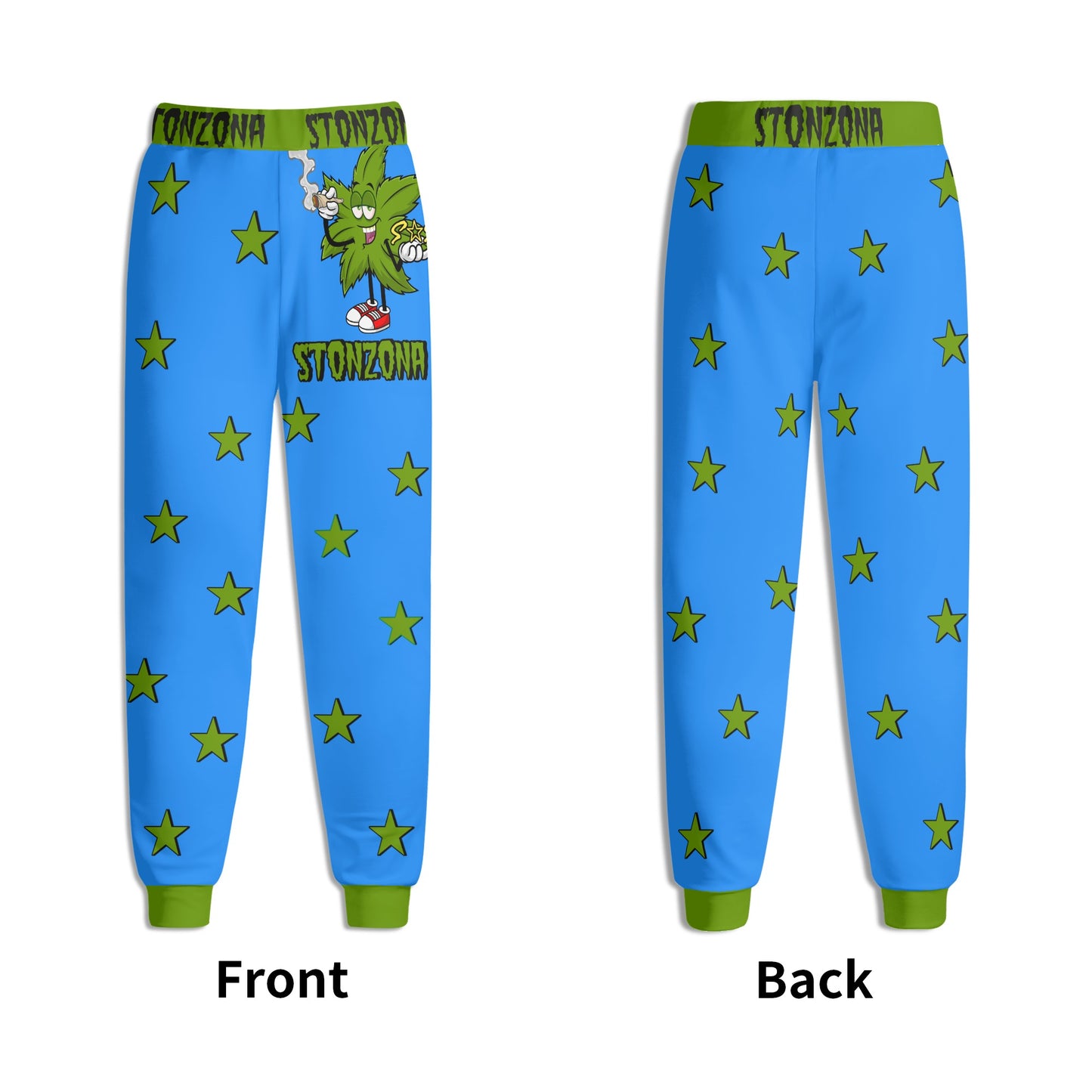 Leaf Me Alone 2.0 420 S.O.S Edition Mens Blue Sweatpants